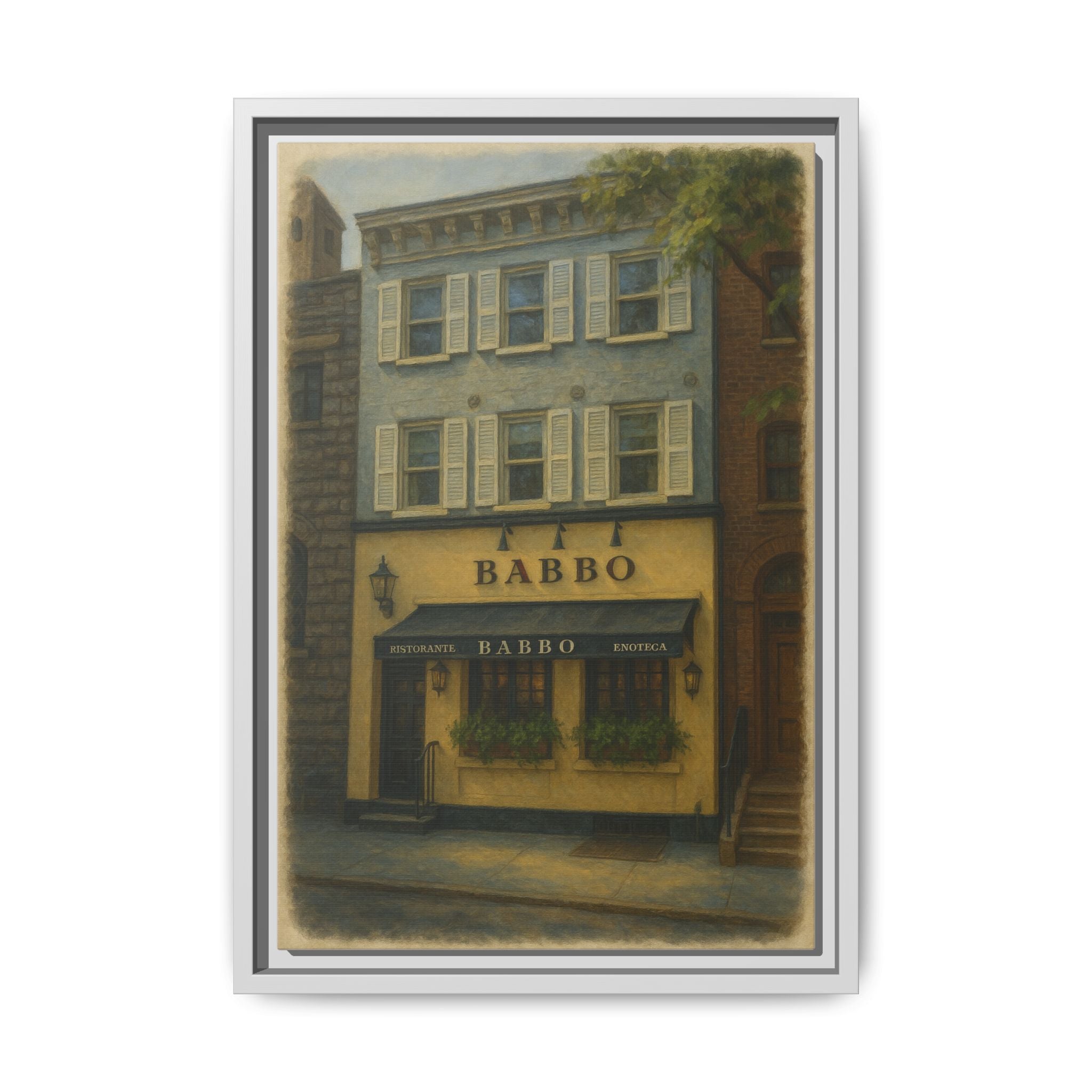 Babbo — Restaurant Print | Matte Canvas + Wooden Frame
