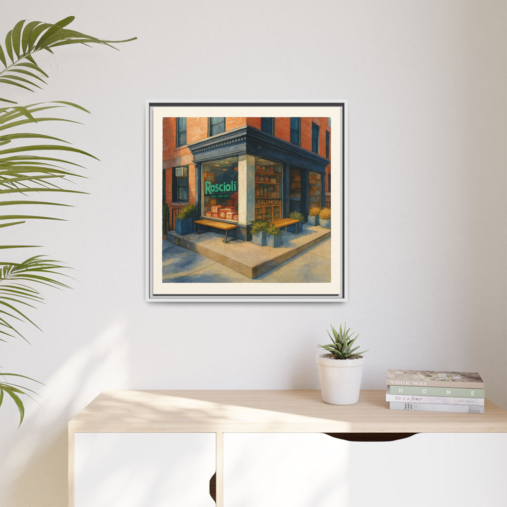 Roscioli Restaurant — Restaurant Print | Matte Canvas + Wooden Frame