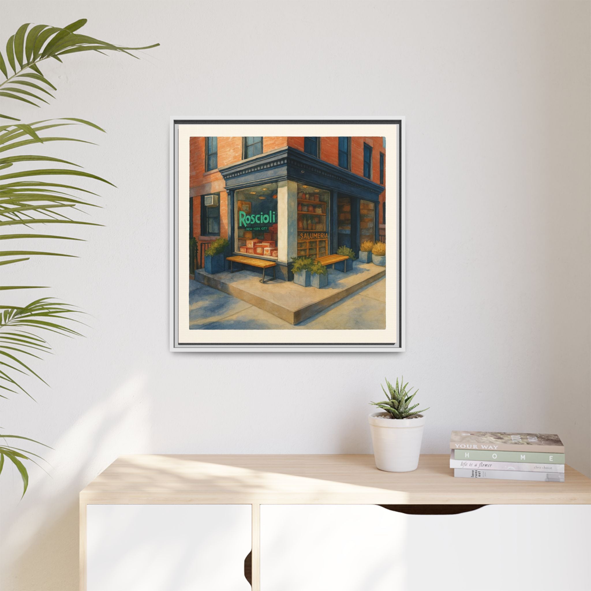 Roscioli Restaurant — Restaurant Print | Matte Canvas + Wooden Frame