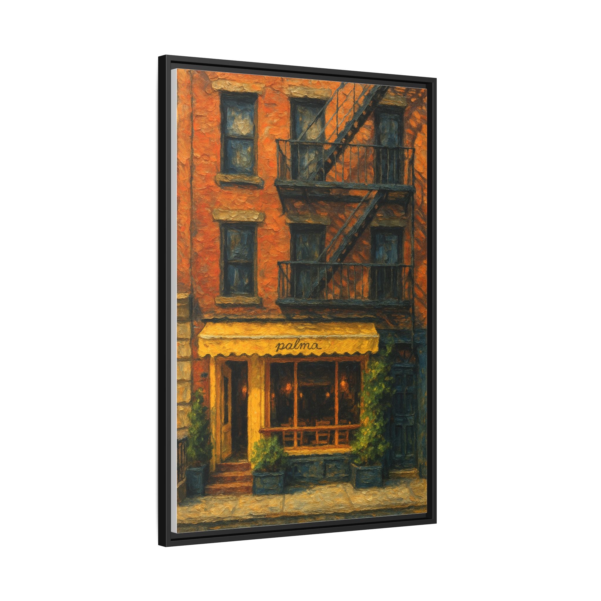 Palma II — Restaurant Print | Matte Canvas + Wooden Frame