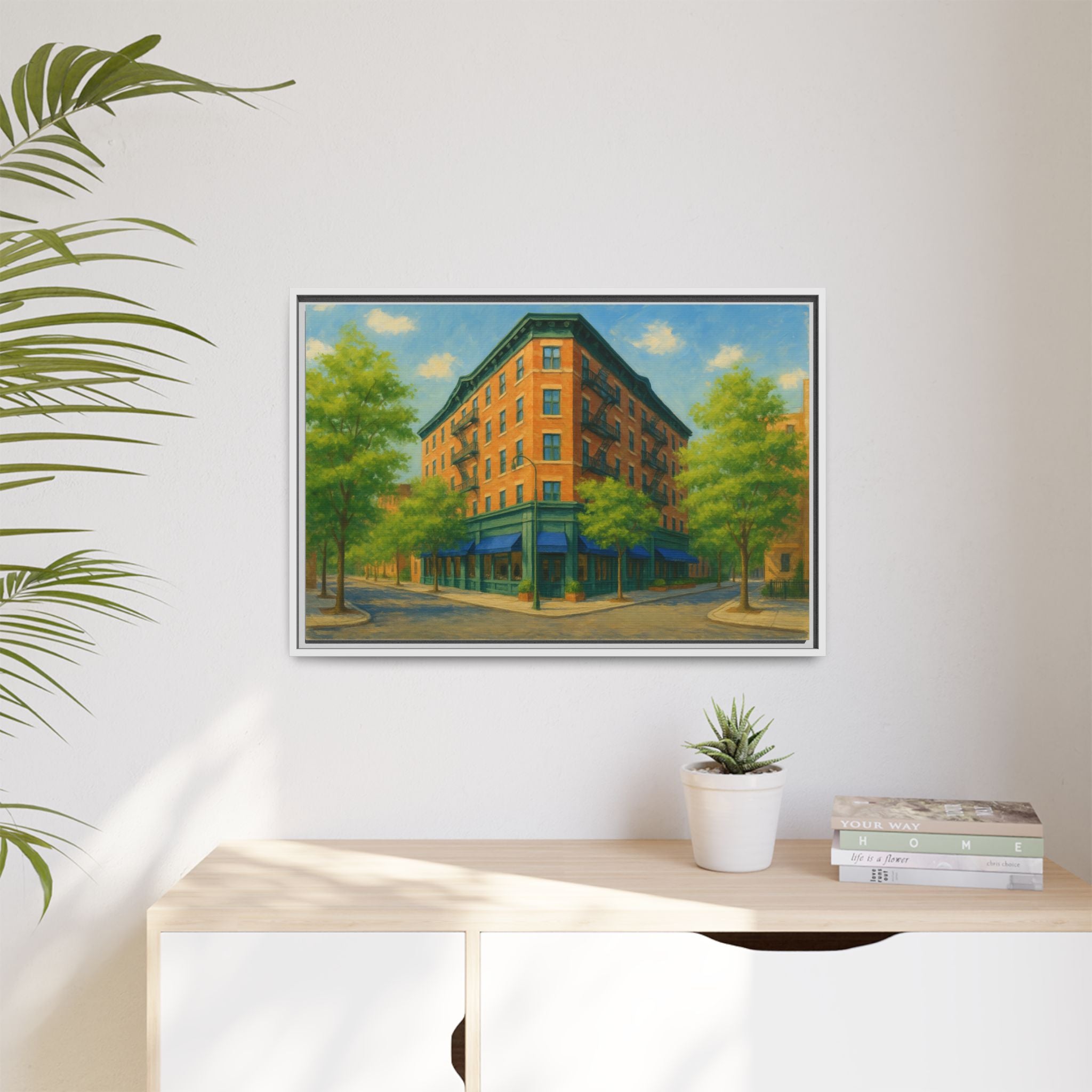 The Mary Lane — Restaurant Print | Matte Canvas + Wooden Frame