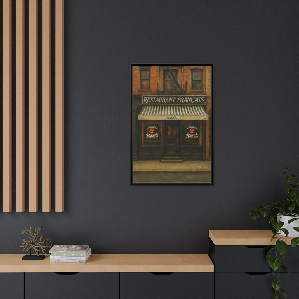 Raoul's Restaurant — Restaurant Print | Matte Canvas + Wooden Frame