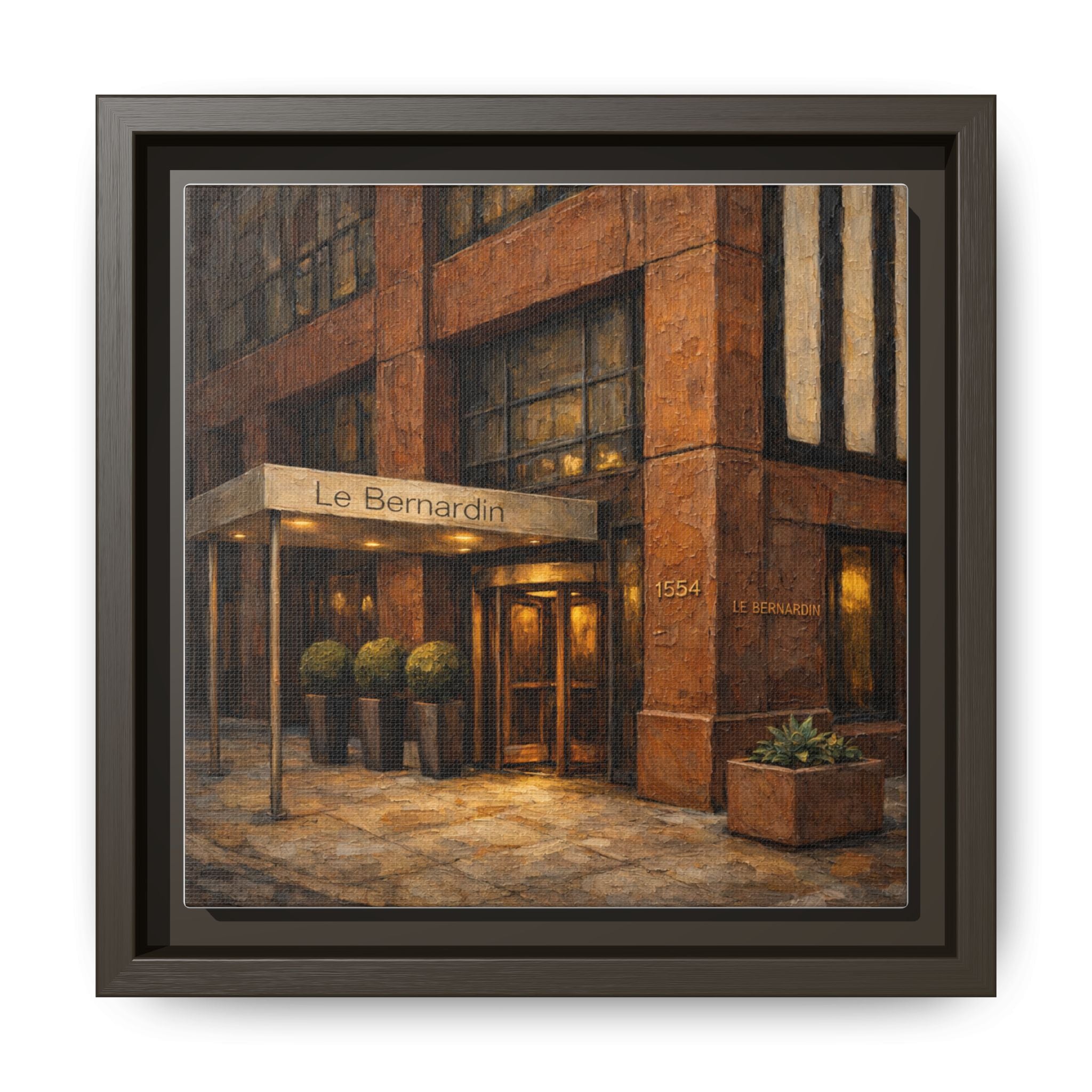 Le Bernardin — Restaurant Print | Matte Canvas + Wooden Frame