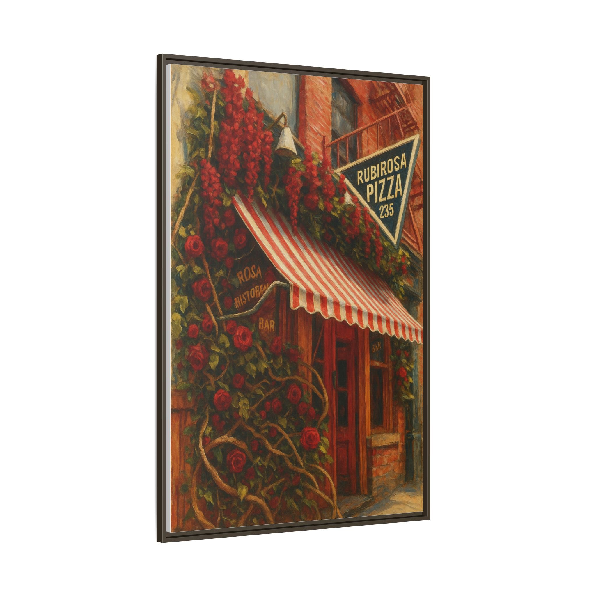 Rubirosa — Restaurant Print | Matte Canvas + Wooden Frame