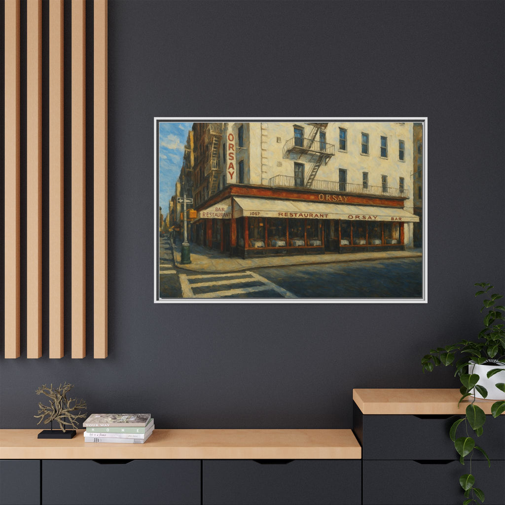 Orsay — Restaurant Print | Matte Canvas + Wooden Frame