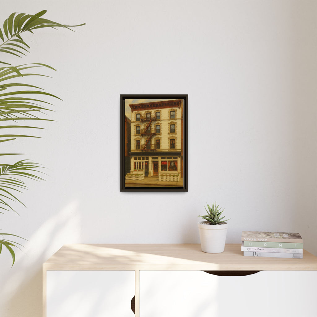 Frank — Restaurant Print | Matte Canvas + Wooden Frame