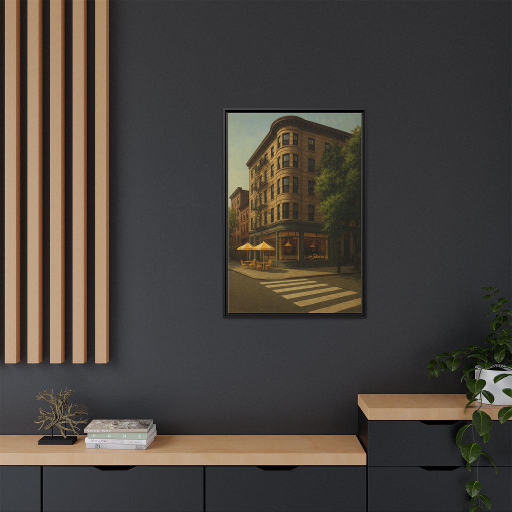 San Sabino Restaurant — Restaurant Print | Matte Canvas + Wooden Frame