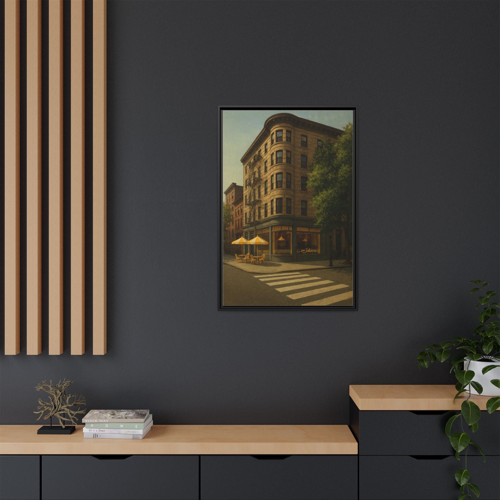 San Sabino Restaurant — Restaurant Print | Matte Canvas + Wooden Frame