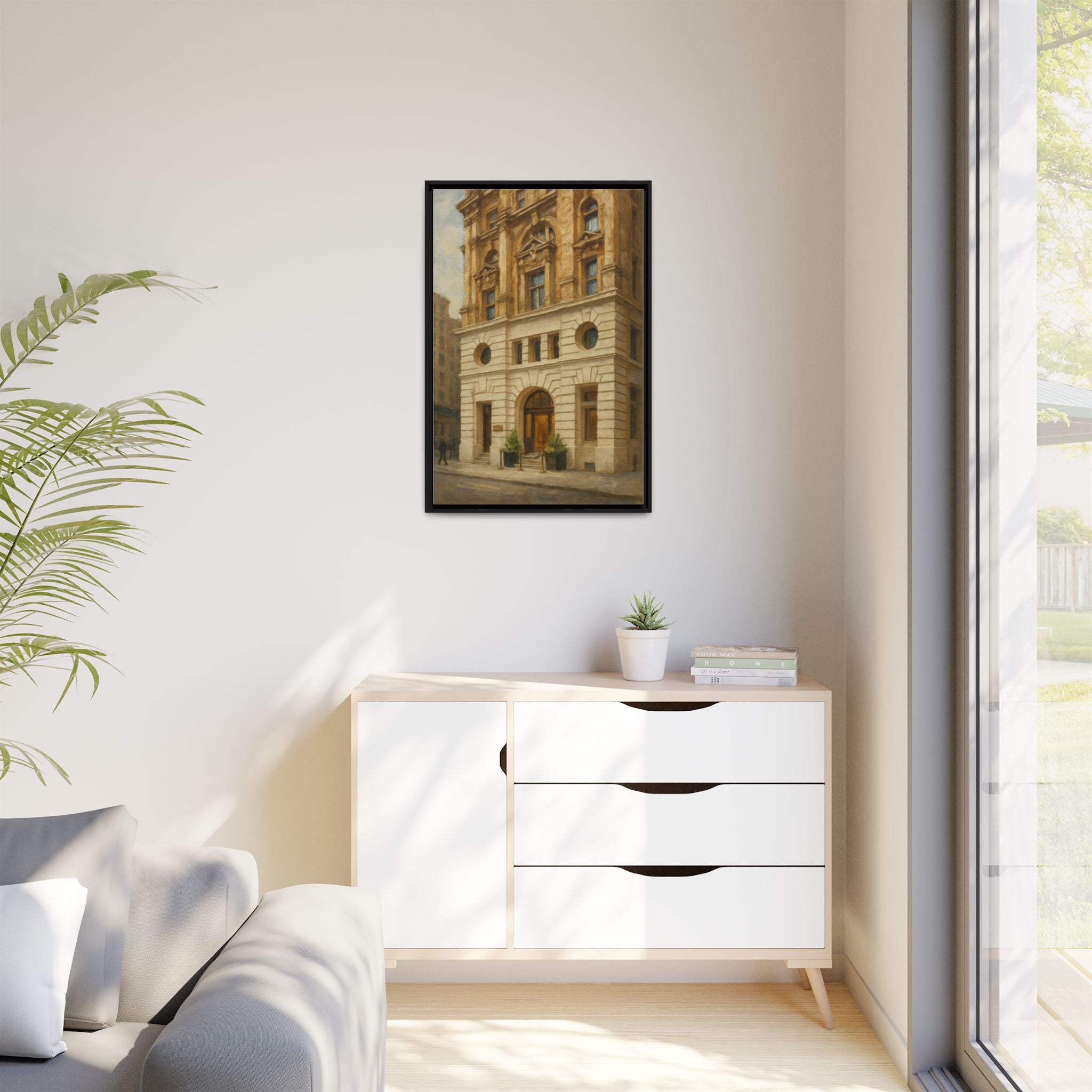 Beef Bar New York — Restaurant Print | Matte Canvas + Wooden Frame