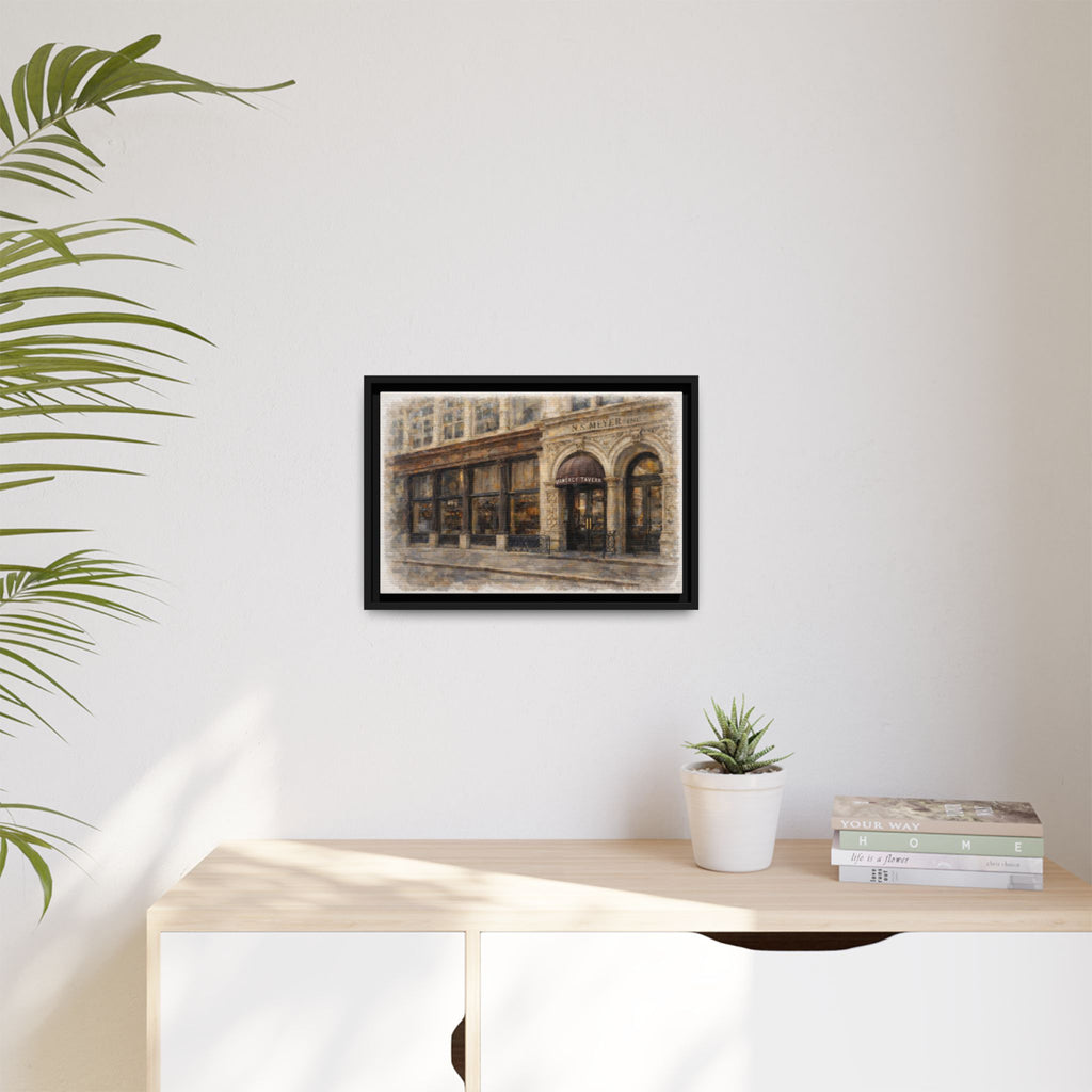 Gramercy Tavern — Restaurant Print | Matte Canvas + Wooden Frame