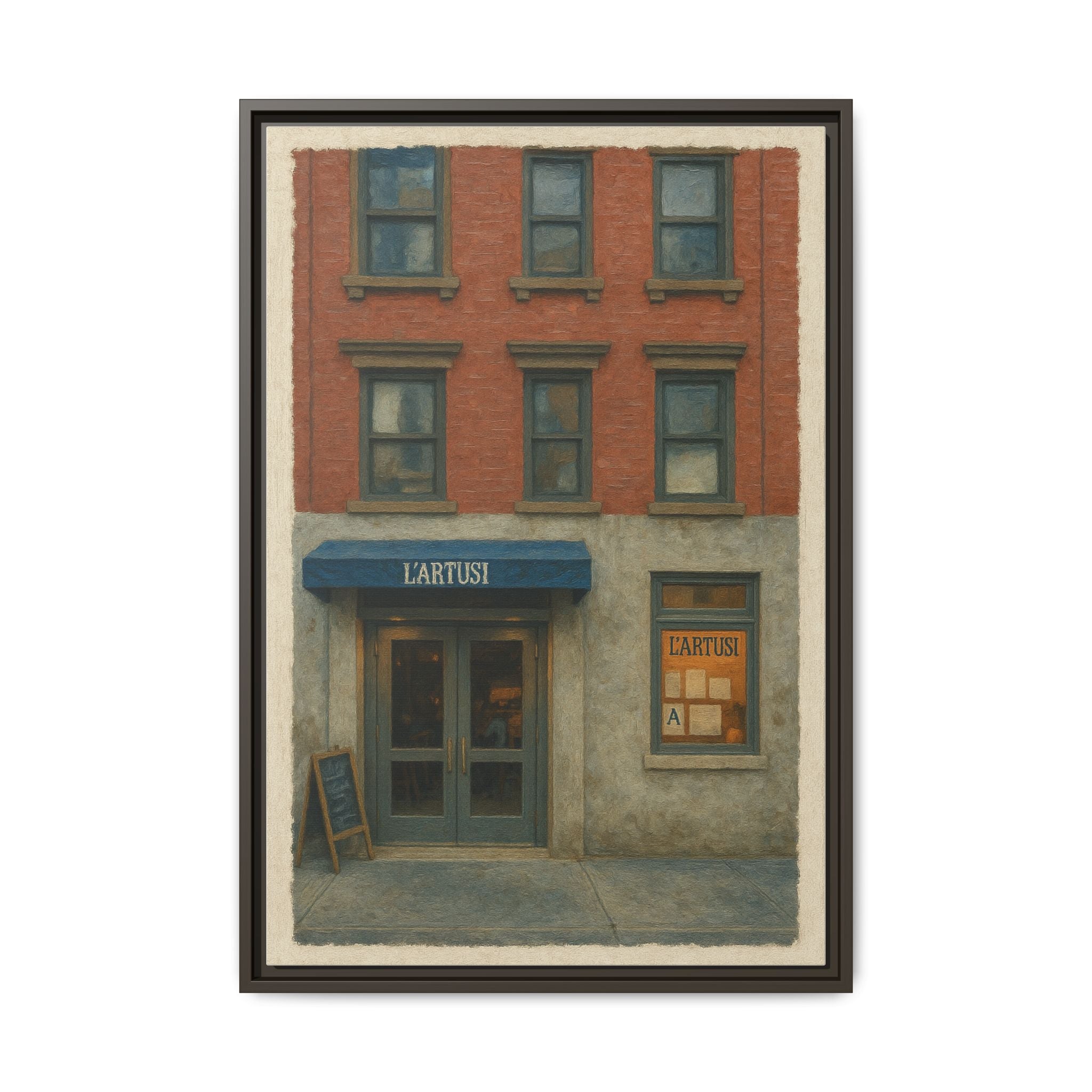 L'Artusi — Restaurant Print | Matte Canvas + Wooden Frame