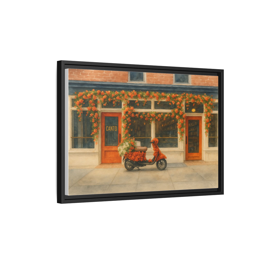 Canto West Village — Restaurant Print | Matte Canvas + Wooden Frame