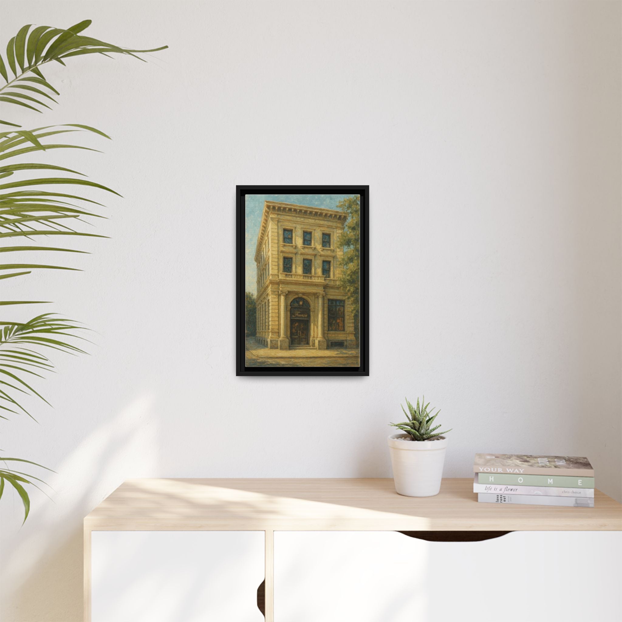 Francie — Restaurant Print | Matte Canvas + Wooden Frame