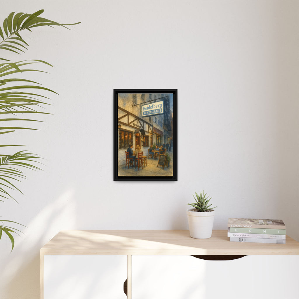 Heidelberg — Restaurant Print | Matte Canvas + Wooden Frame