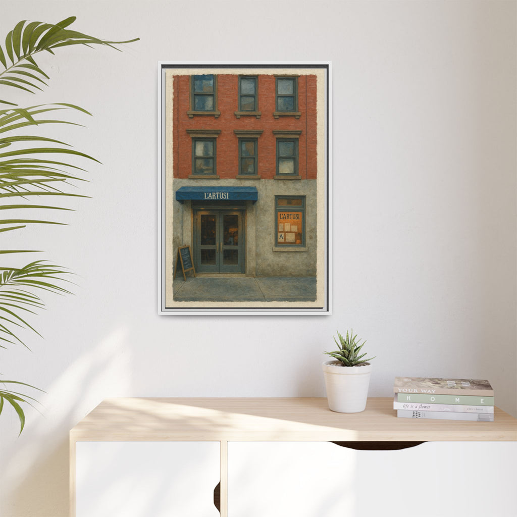 L'Artusi — Restaurant Print | Matte Canvas + Wooden Frame