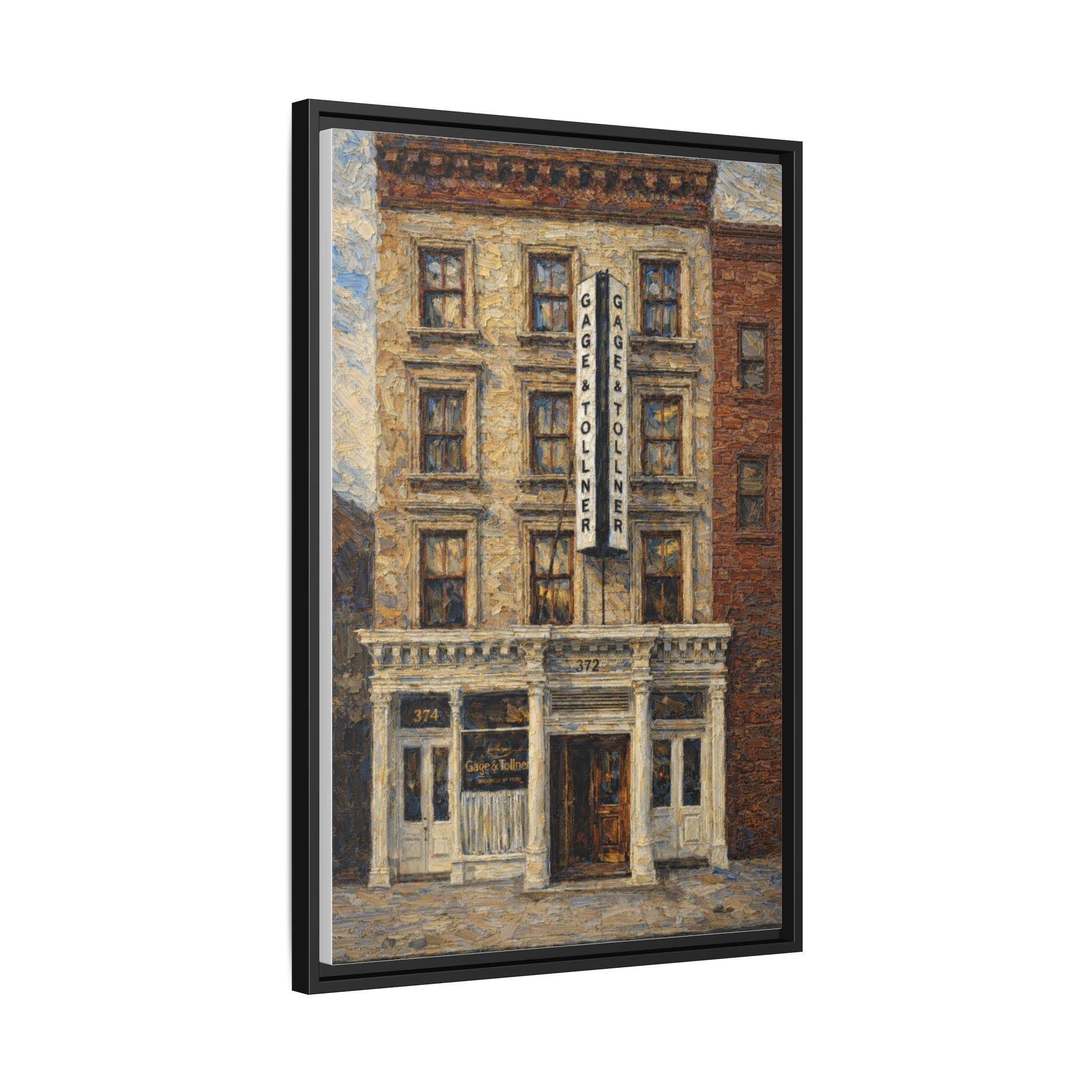 Gage & Tollner — Restaurant Print | Matte Canvas + Wooden Frame
