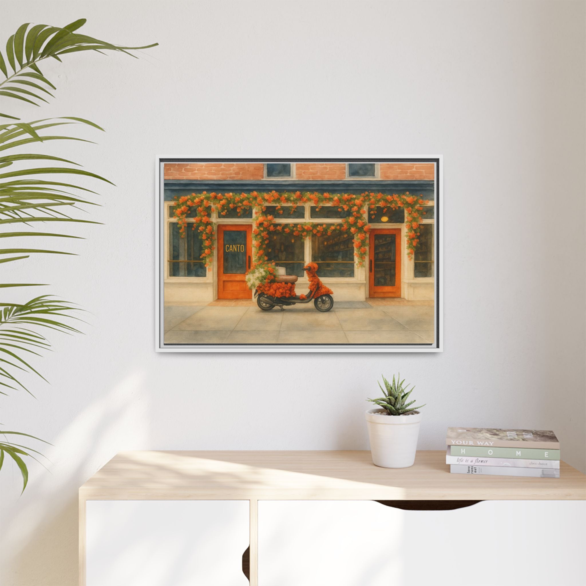 Canto West Village — Restaurant Print | Matte Canvas + Wooden Frame