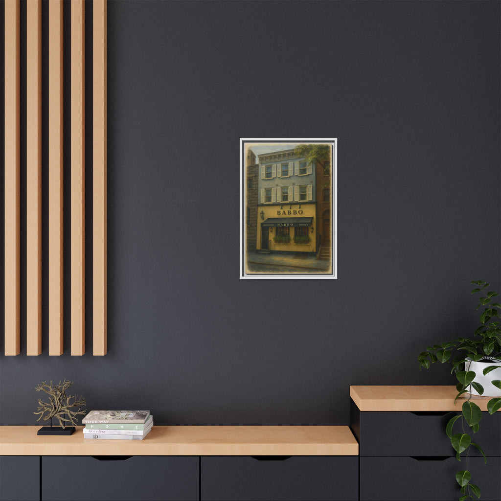 Babbo — Restaurant Print | Matte Canvas + Wooden Frame
