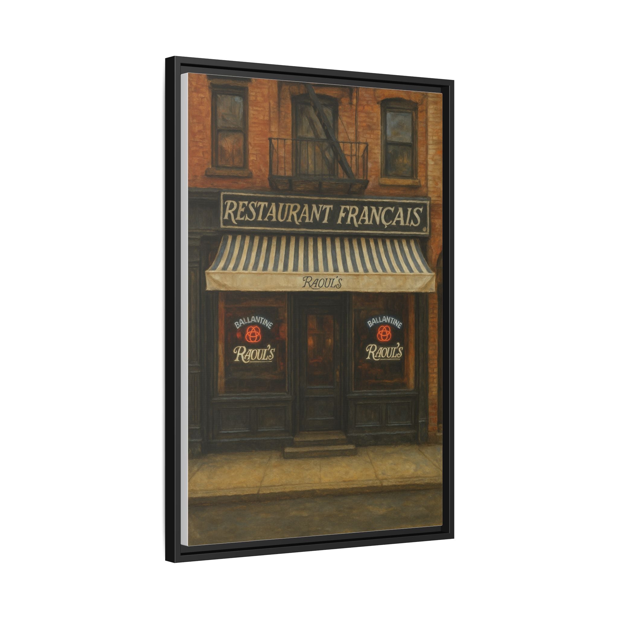 Raoul's Restaurant — Restaurant Print | Matte Canvas + Wooden Frame