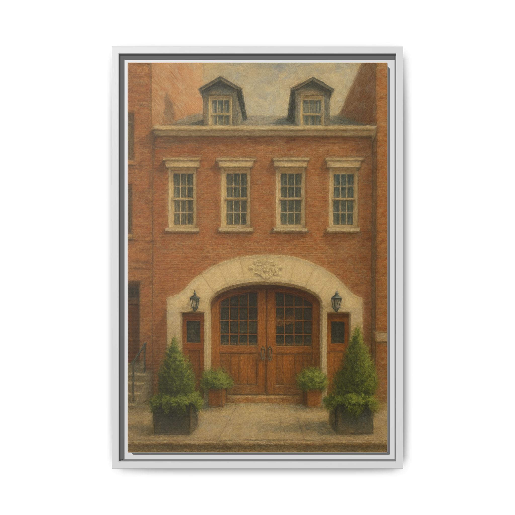 One If By Land, Two If By Sea — Restaurant Print | Matte Canvas + Wooden Frame