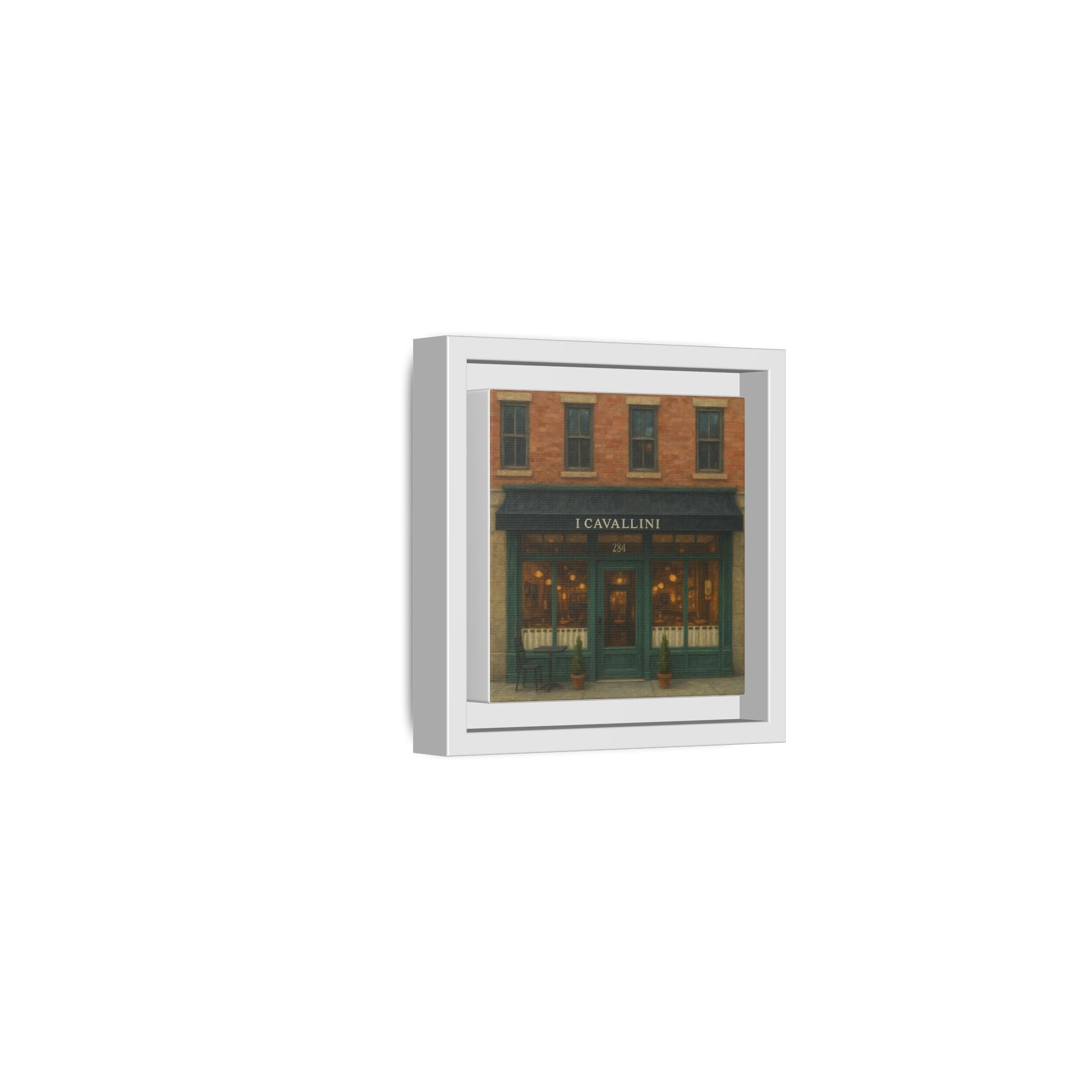 I Cavallini — Restaurant Print | Matte Canvas + Wooden Frame