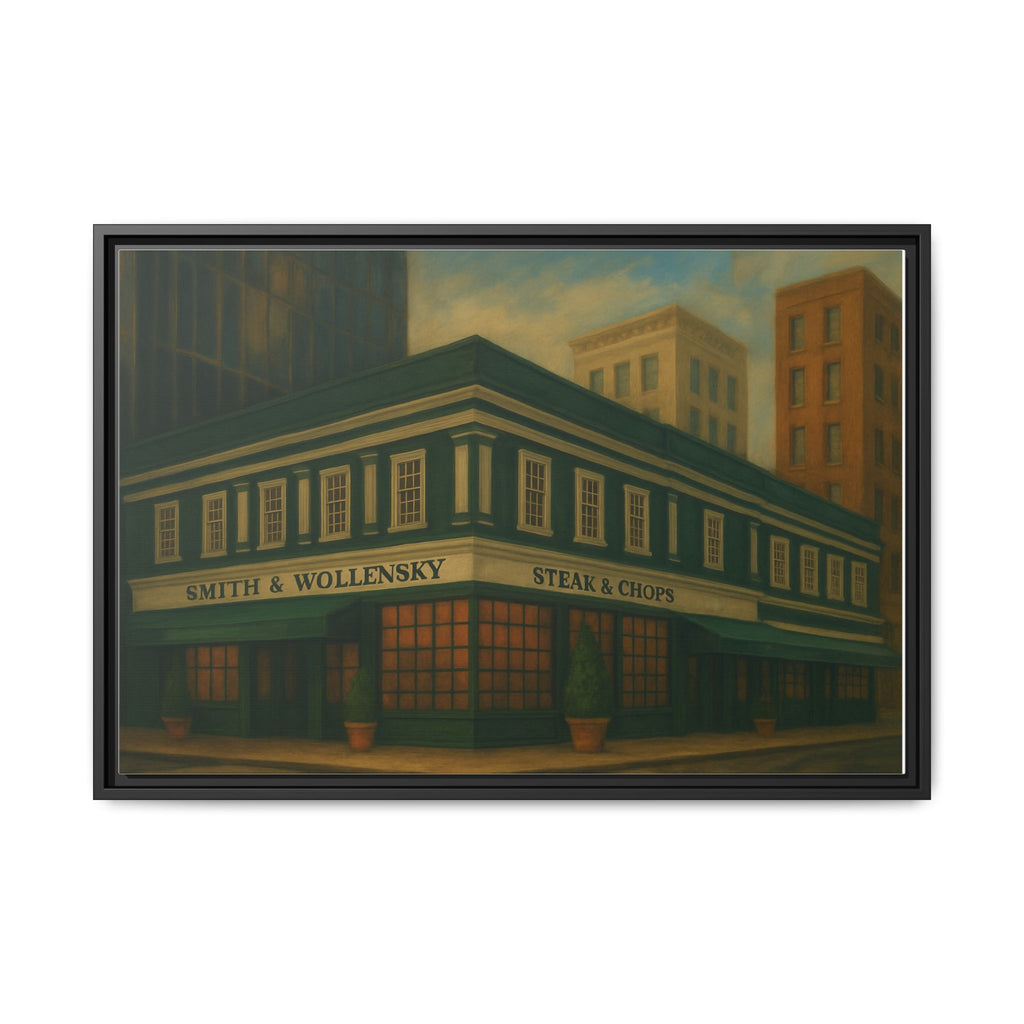 Smith and Wollensky — Restaurant Print | Matte Canvas + Wooden Frame
