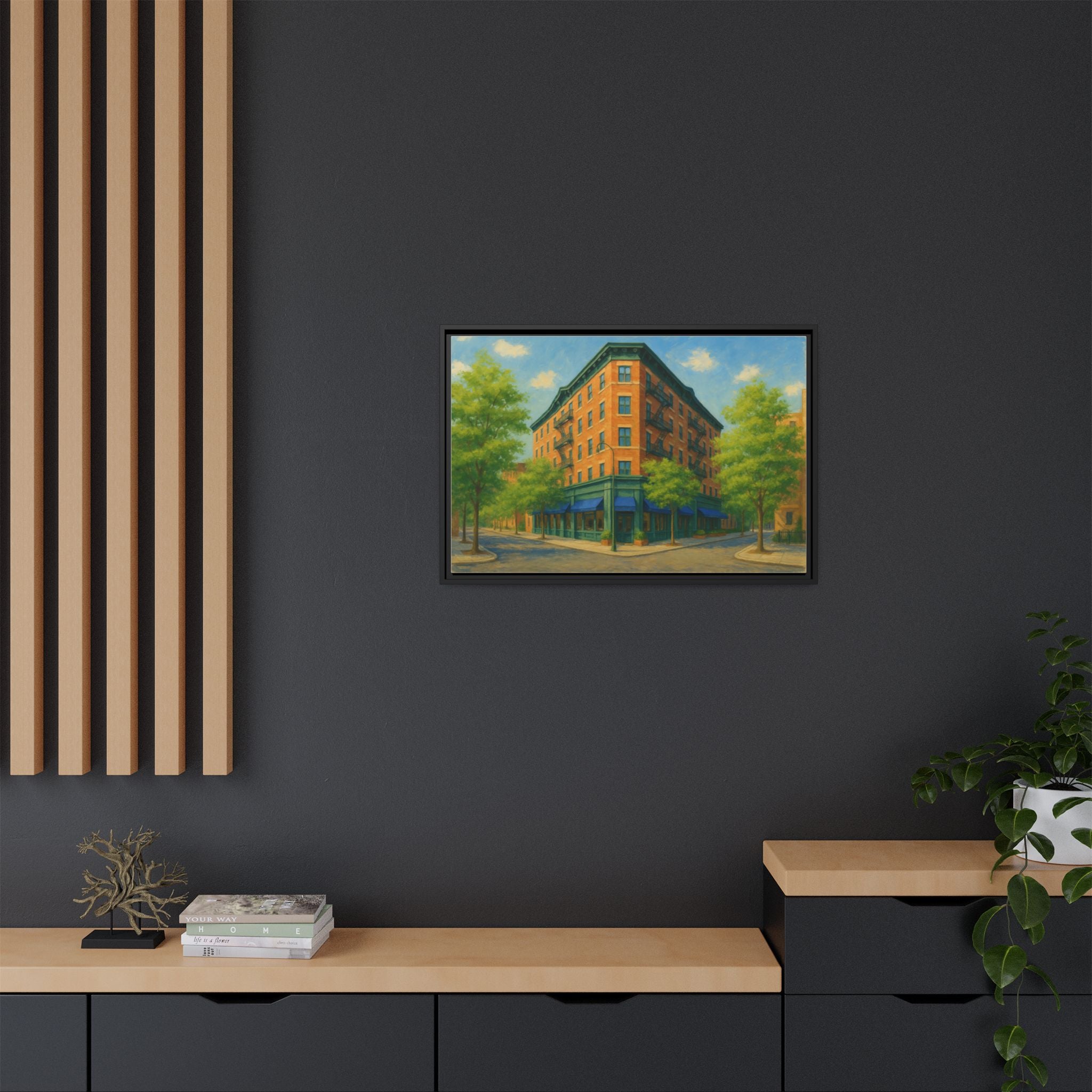 The Mary Lane — Restaurant Print | Matte Canvas + Wooden Frame