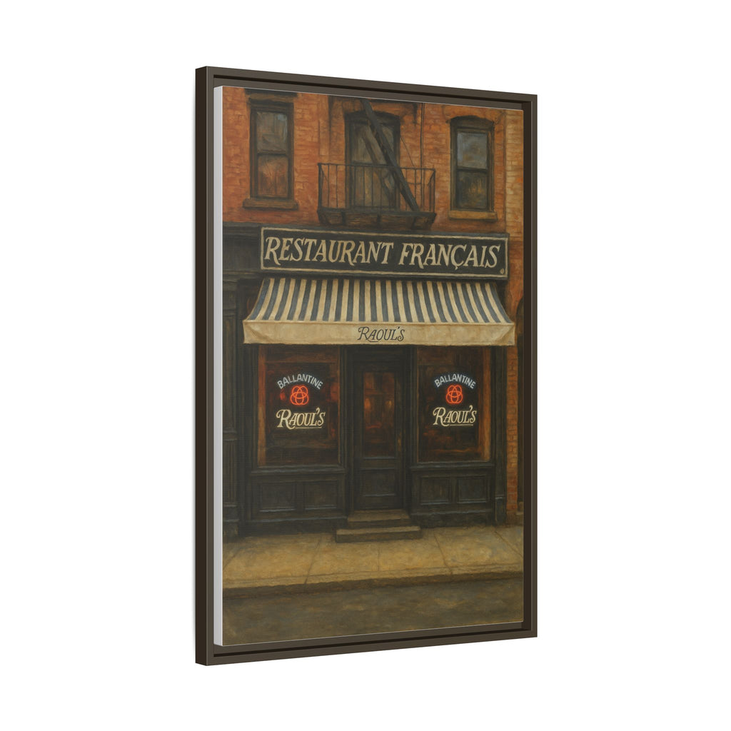 Raoul's Restaurant — Restaurant Print | Matte Canvas + Wooden Frame