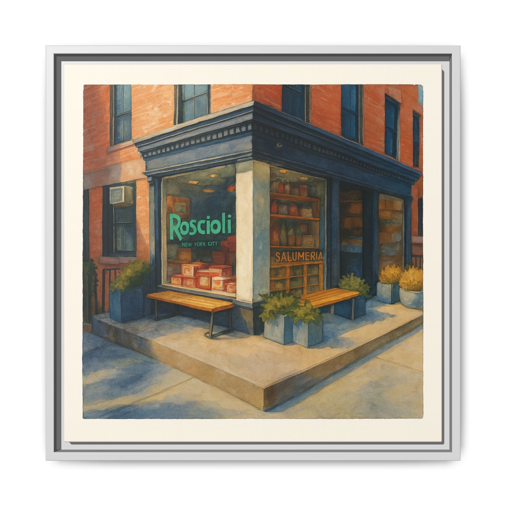 Roscioli Restaurant — Restaurant Print | Matte Canvas + Wooden Frame