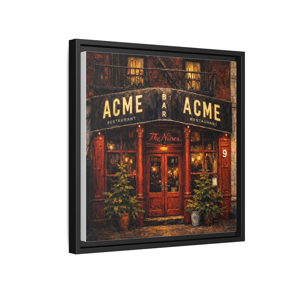 The Nines — Restaurant Print | Matte Canvas + Wooden Frame