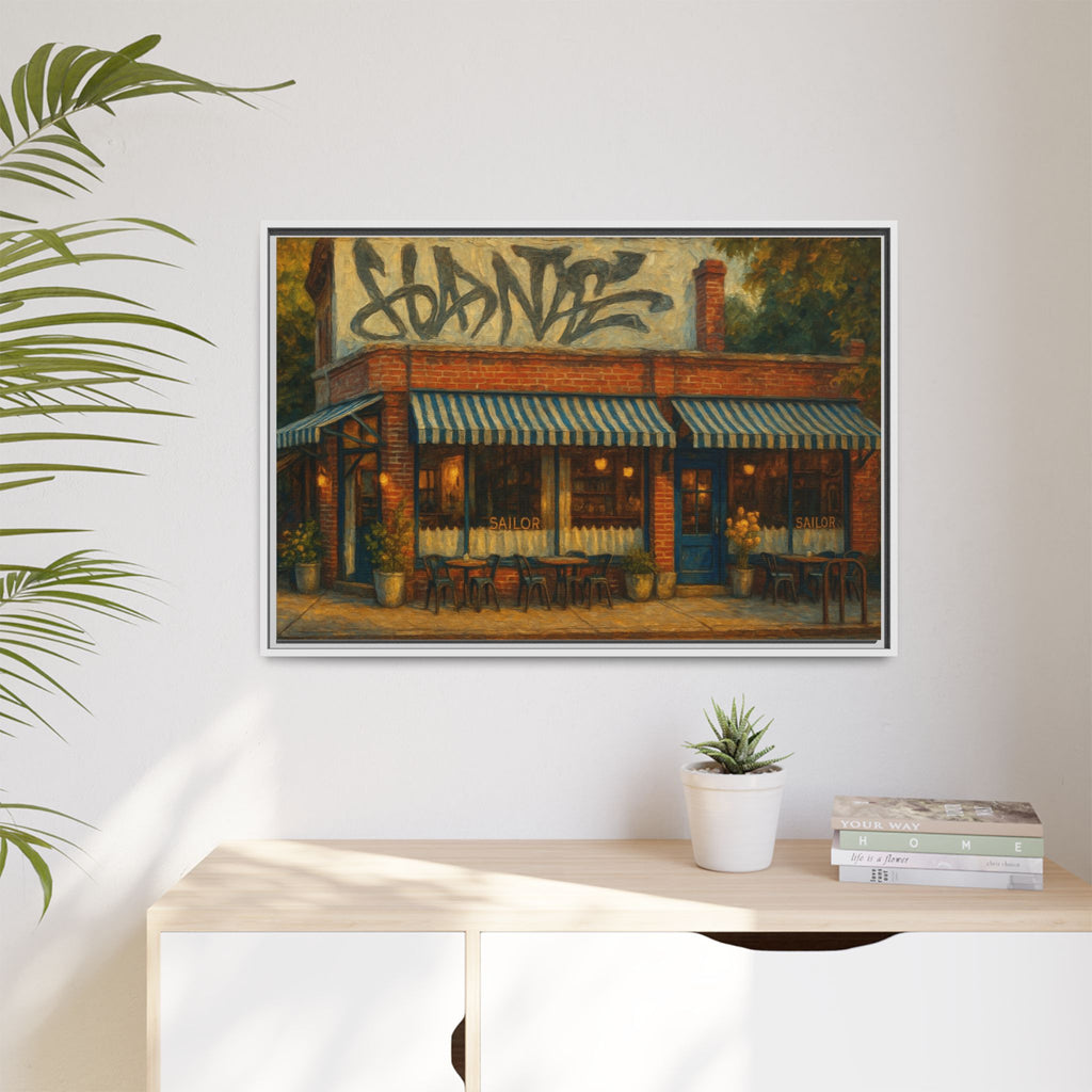 Sailor restaurant painting valentines day gift framed art