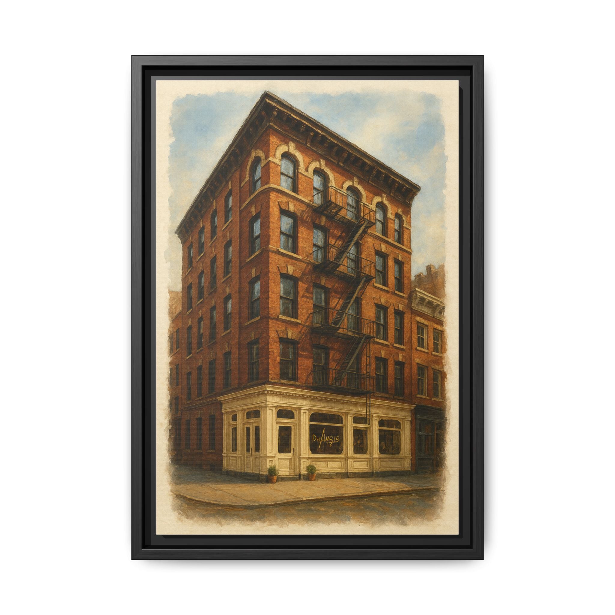 Don Angie — Restaurant Print | Matte Canvas + Wooden Frame