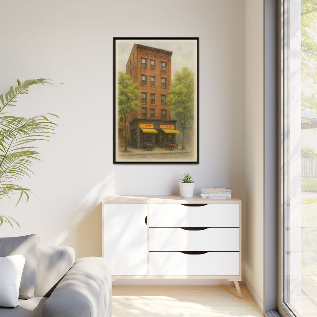 Casa Mono — Restaurant Print | Matte Canvas + Wooden Frame