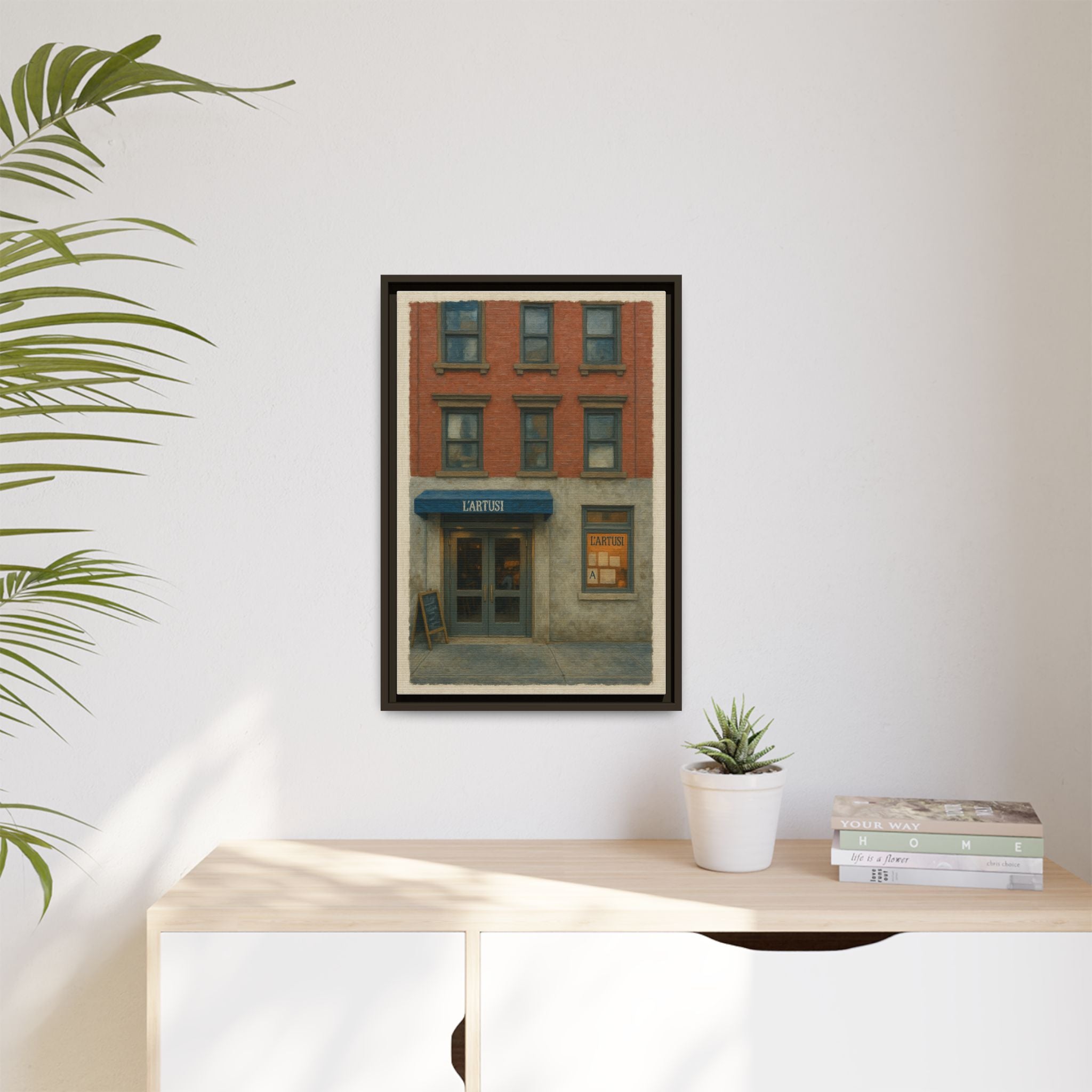 L'Artusi — Restaurant Print | Matte Canvas + Wooden Frame
