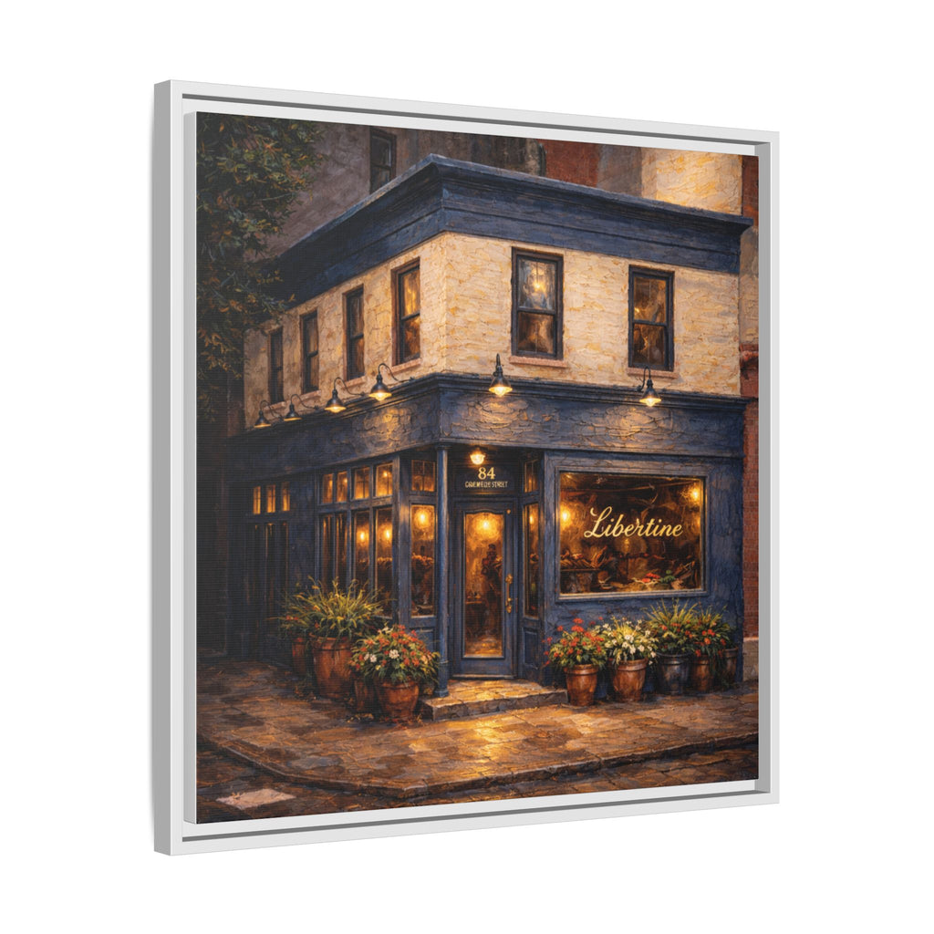 Libertine wall painting restaurant art Manhattan framed print