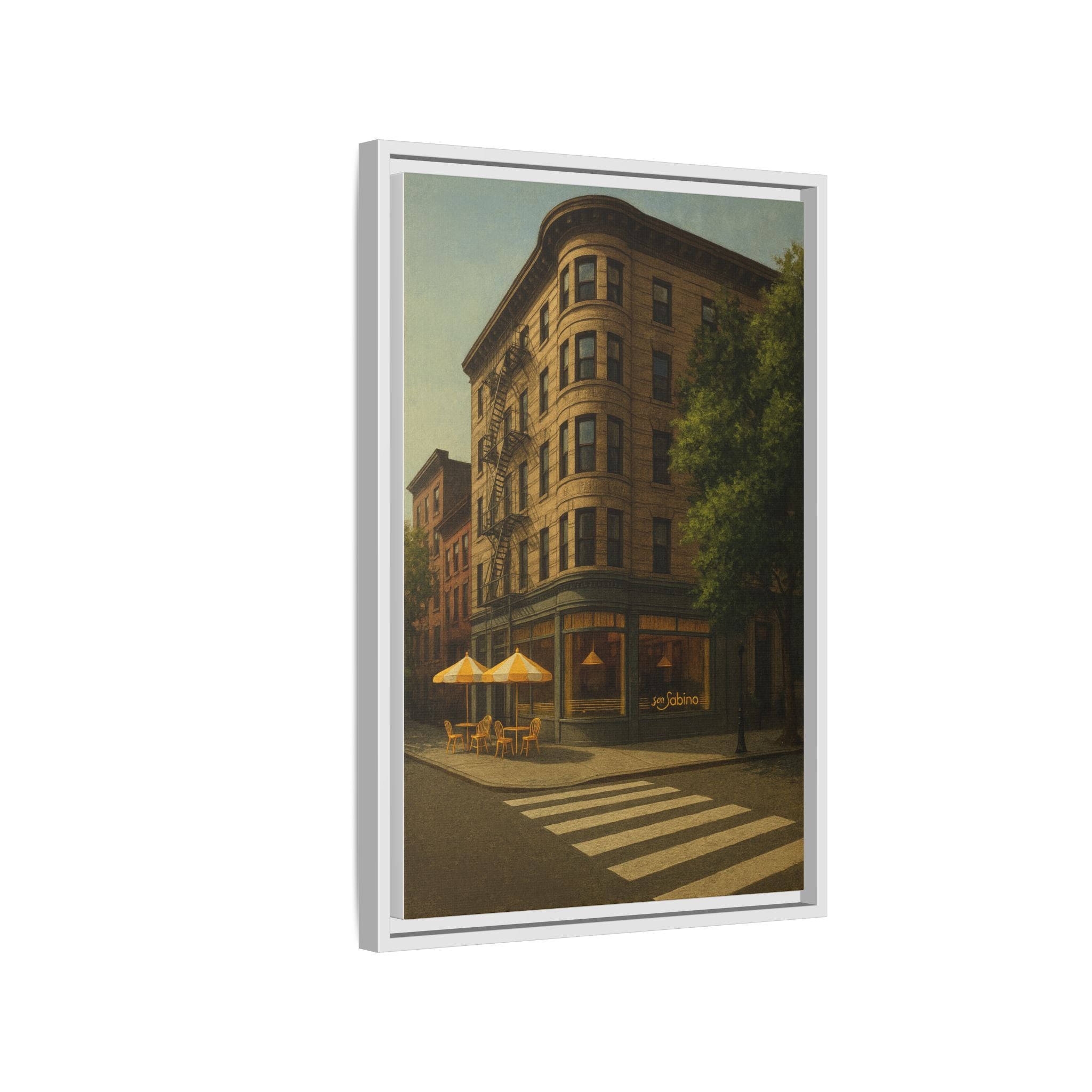 San Sabino Restaurant — Restaurant Print | Matte Canvas + Wooden Frame