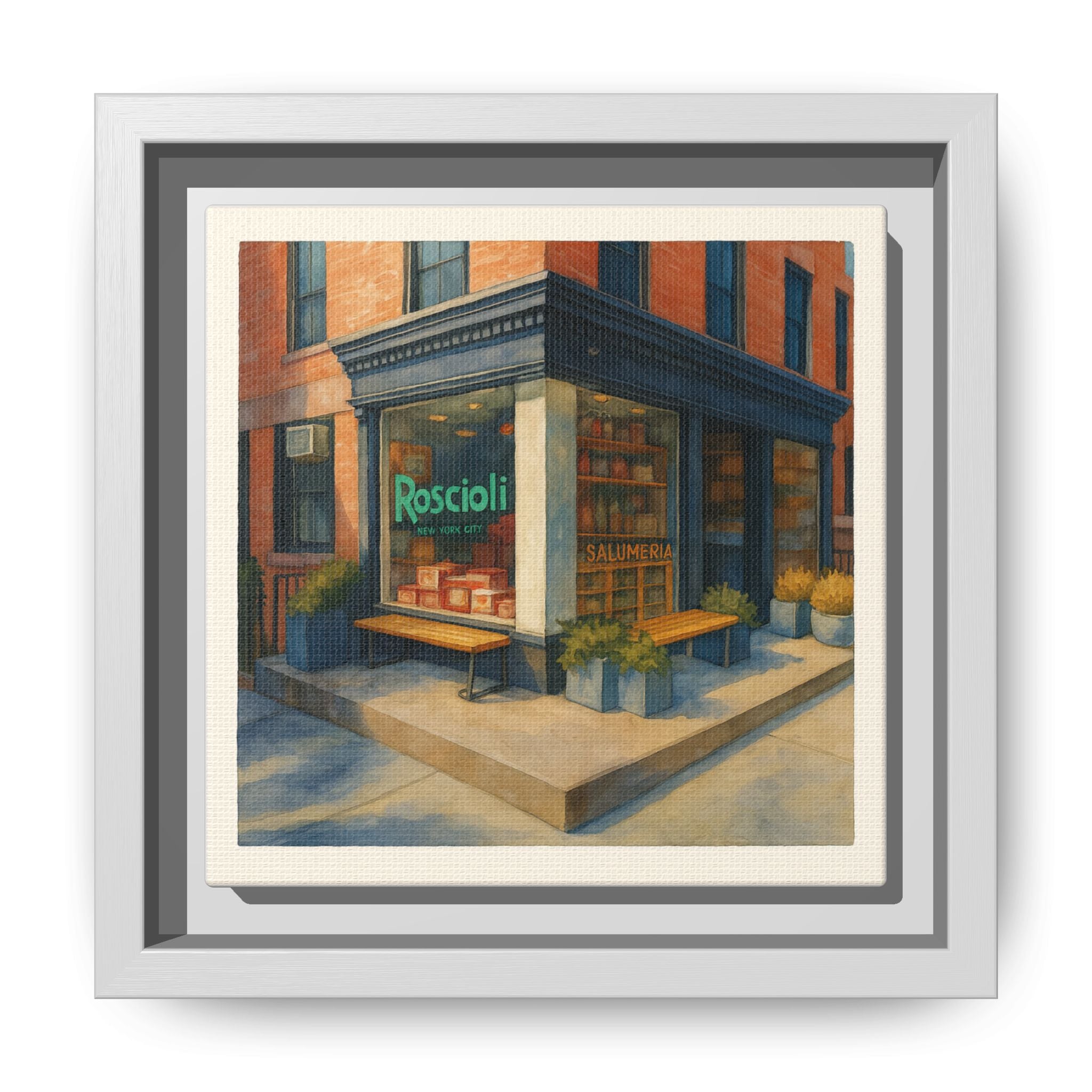 Roscioli Restaurant — Restaurant Print | Matte Canvas + Wooden Frame