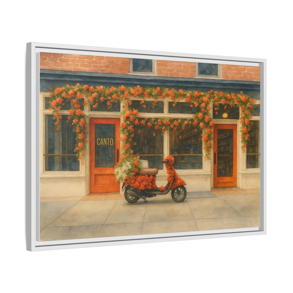 Canto West Village — Restaurant Print | Matte Canvas + Wooden Frame
