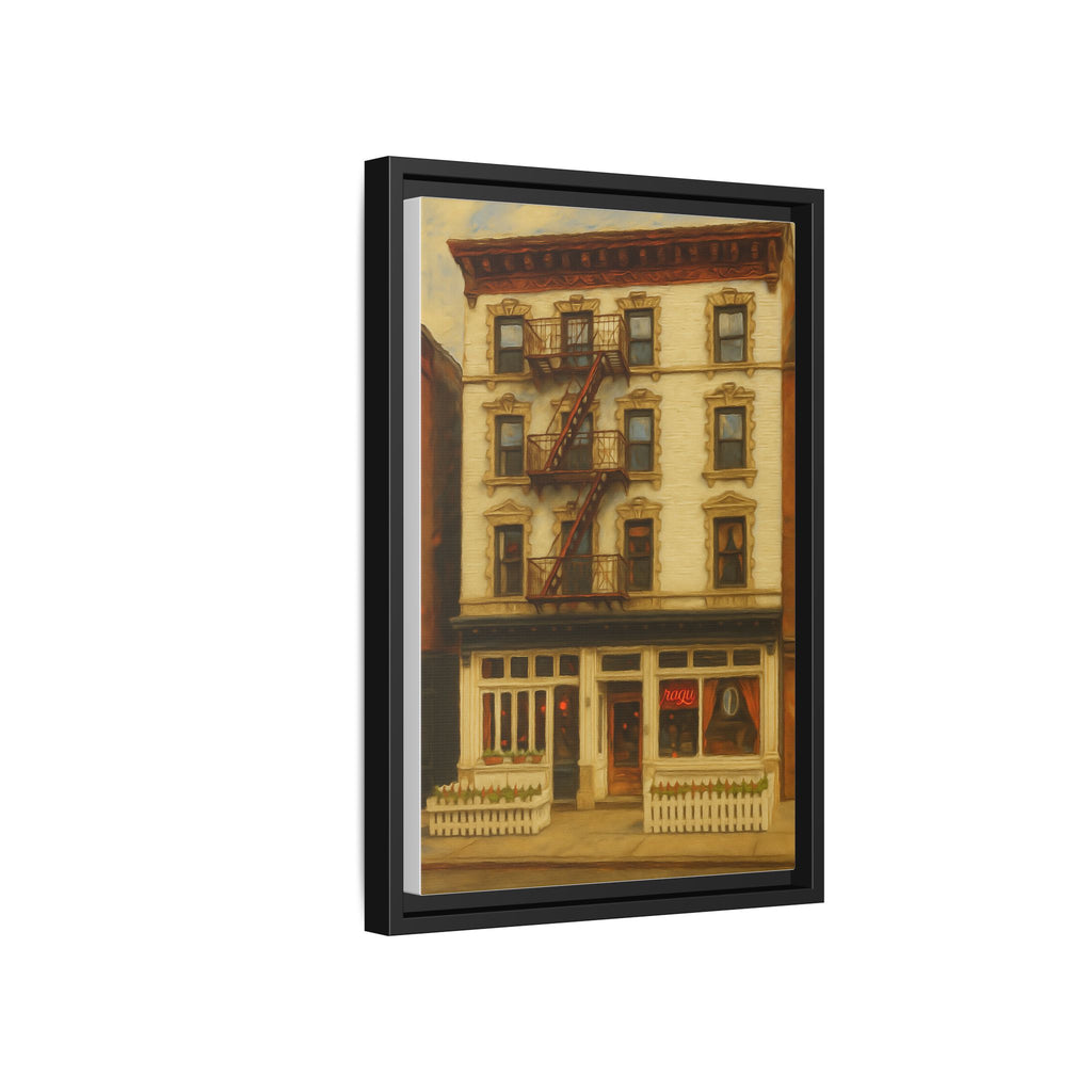 Frank — Restaurant Print | Matte Canvas + Wooden Frame