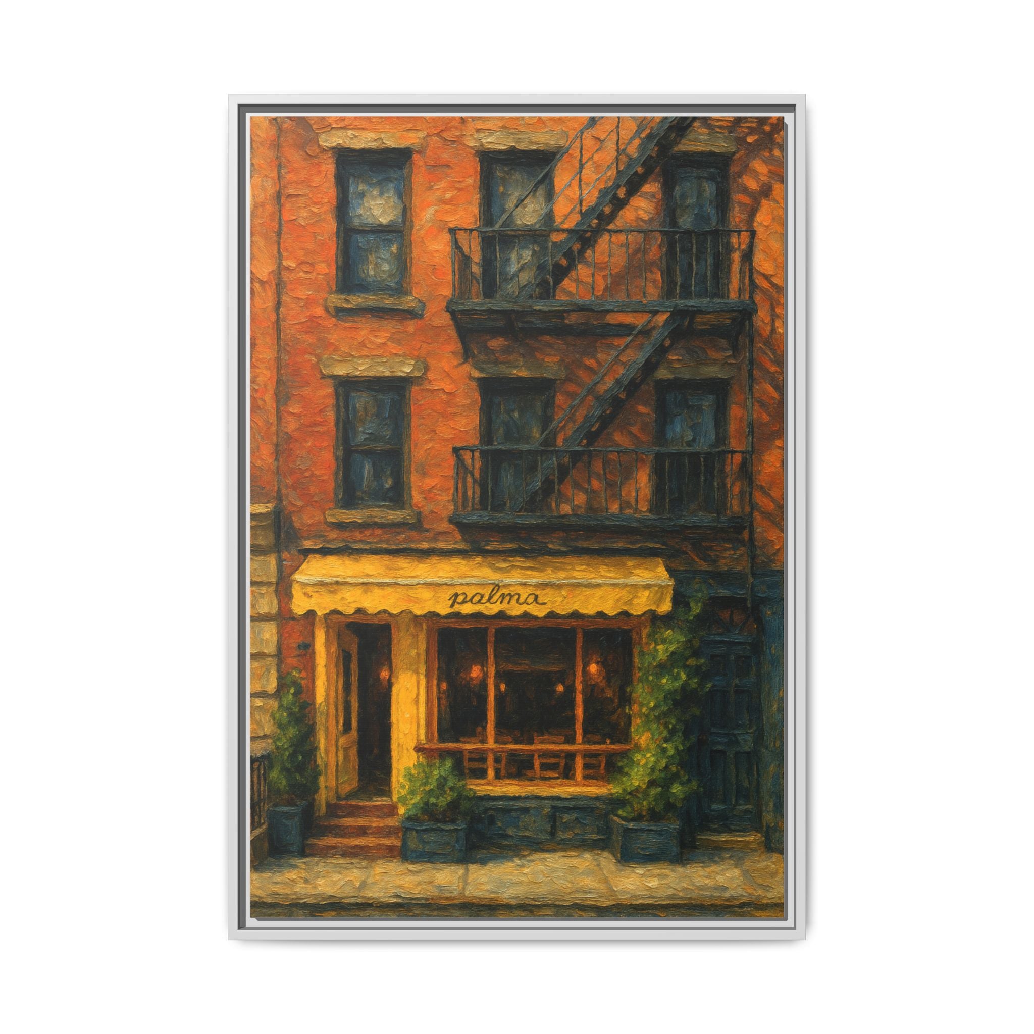 Palma II — Restaurant Print | Matte Canvas + Wooden Frame