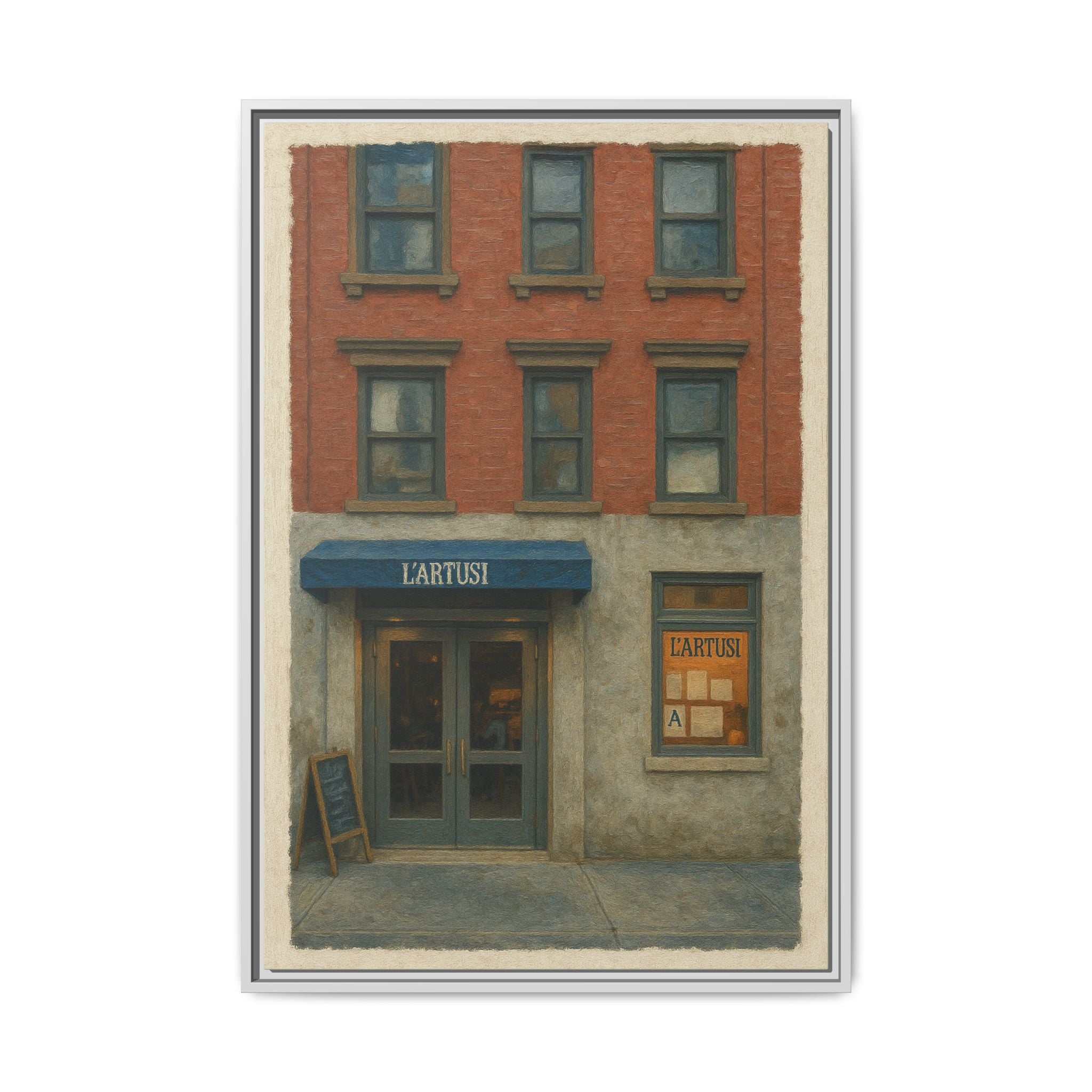 L'Artusi — Restaurant Print | Matte Canvas + Wooden Frame