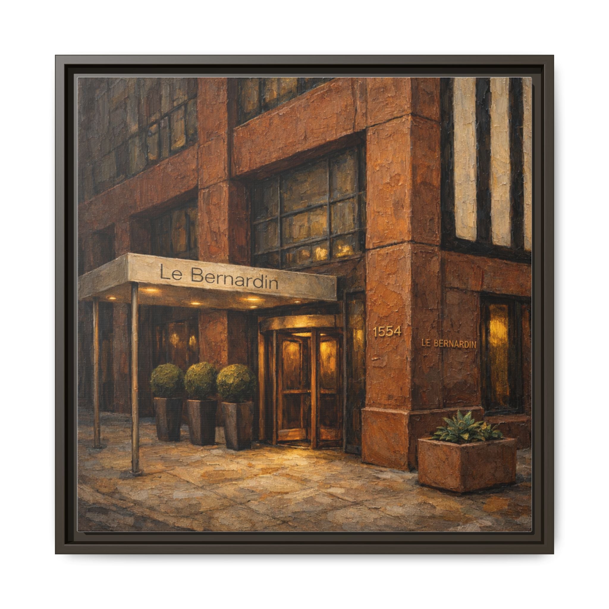 Le Bernardin — Restaurant Print | Matte Canvas + Wooden Frame
