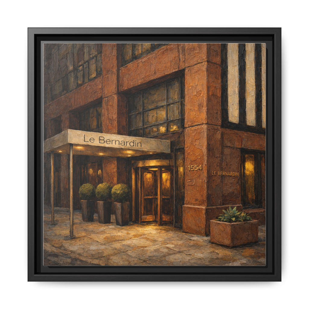 Le Bernardin NYC restaurant painting framed canvas wall art