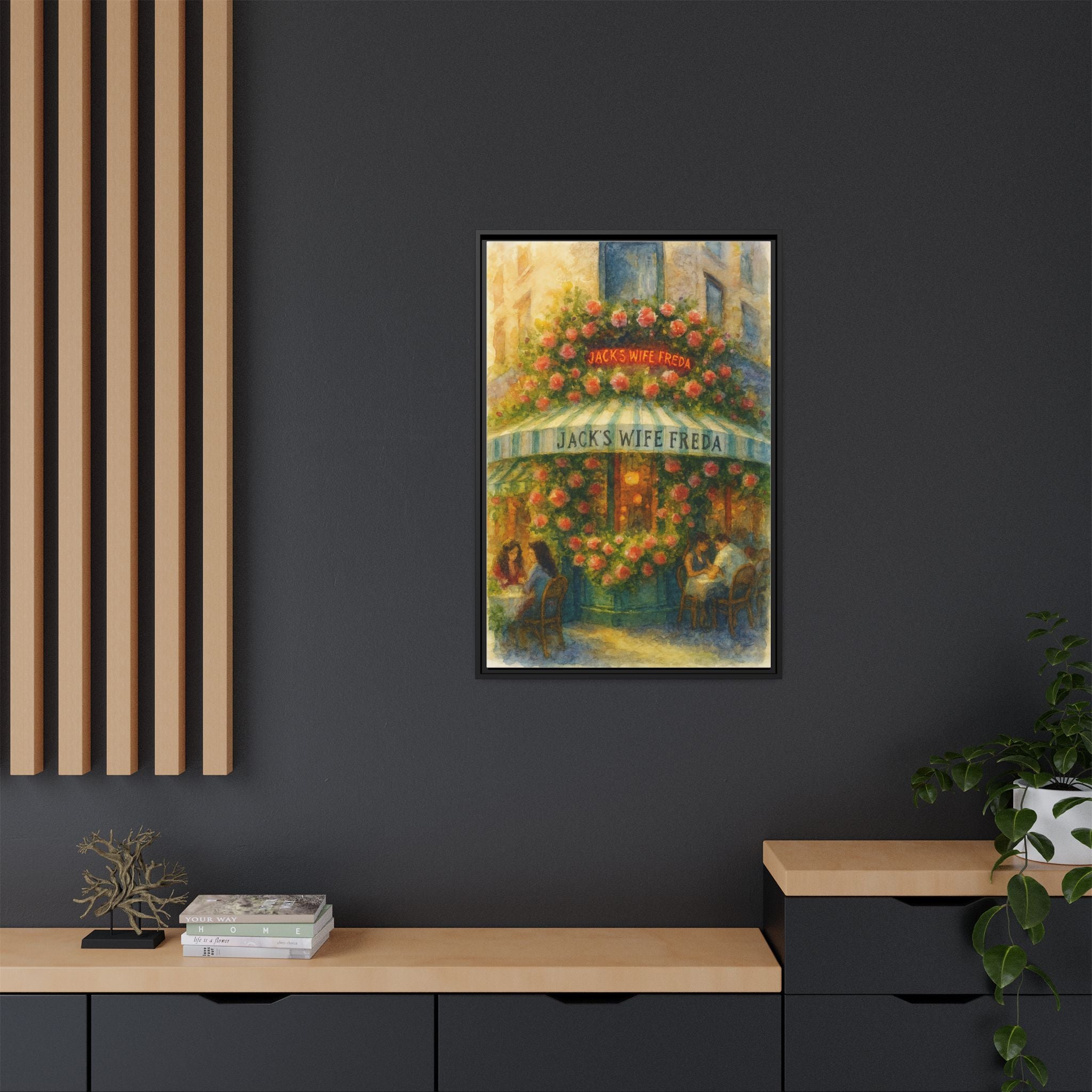 Jack's Wife Freda — Restaurant Print | Matte Canvas + Wooden Frame