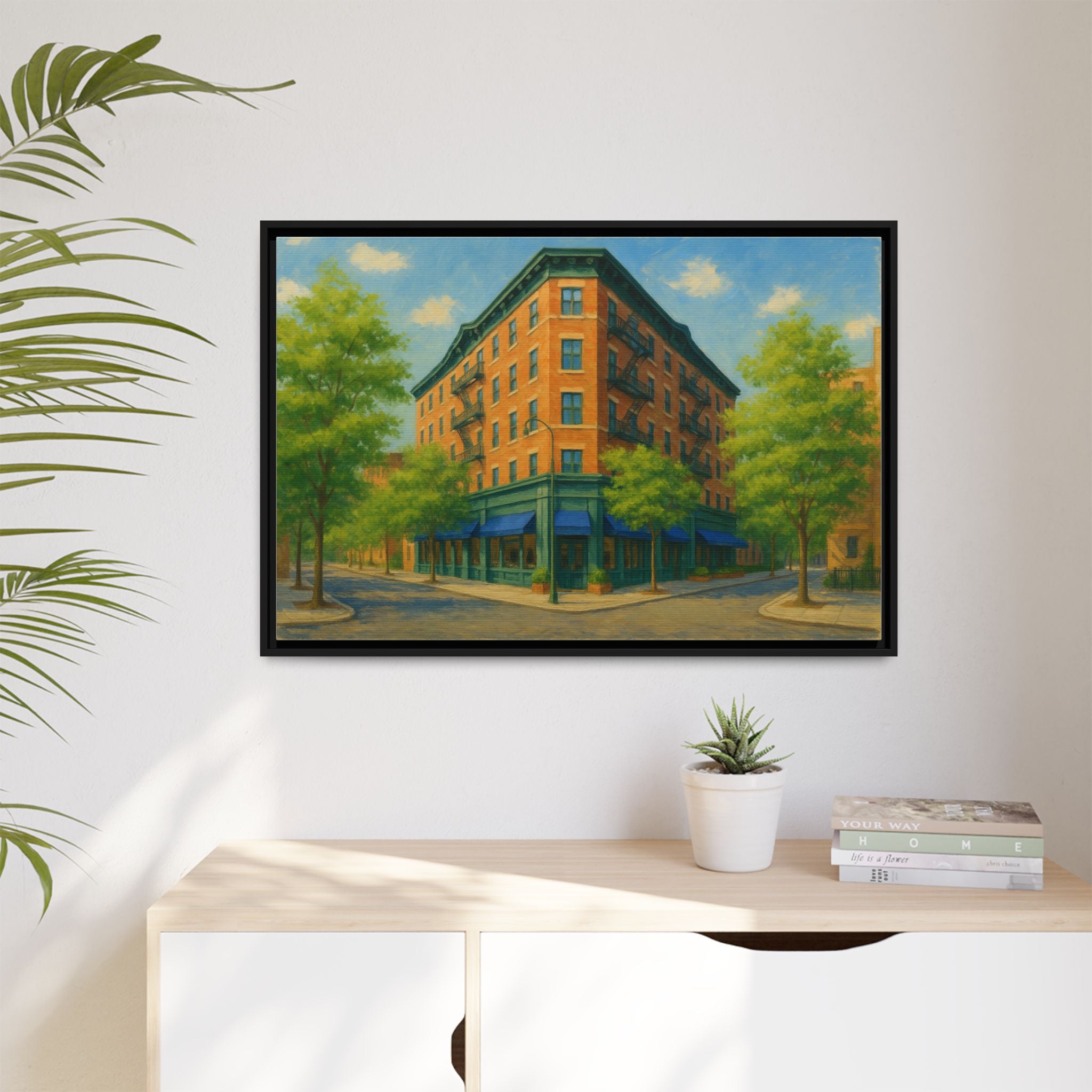 The Mary Lane — Restaurant Print | Matte Canvas + Wooden Frame