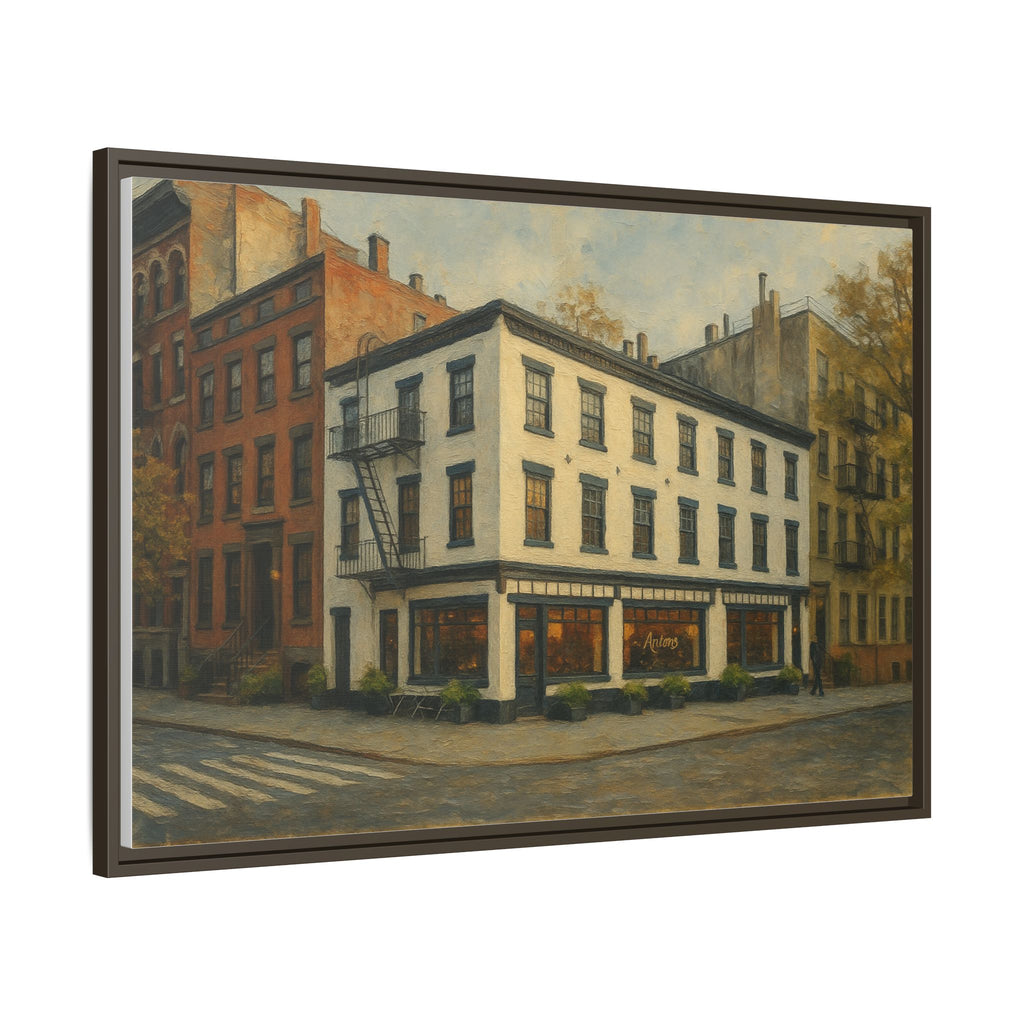 Anton's — Restaurant Print | Matte Canvas + Wooden Frame