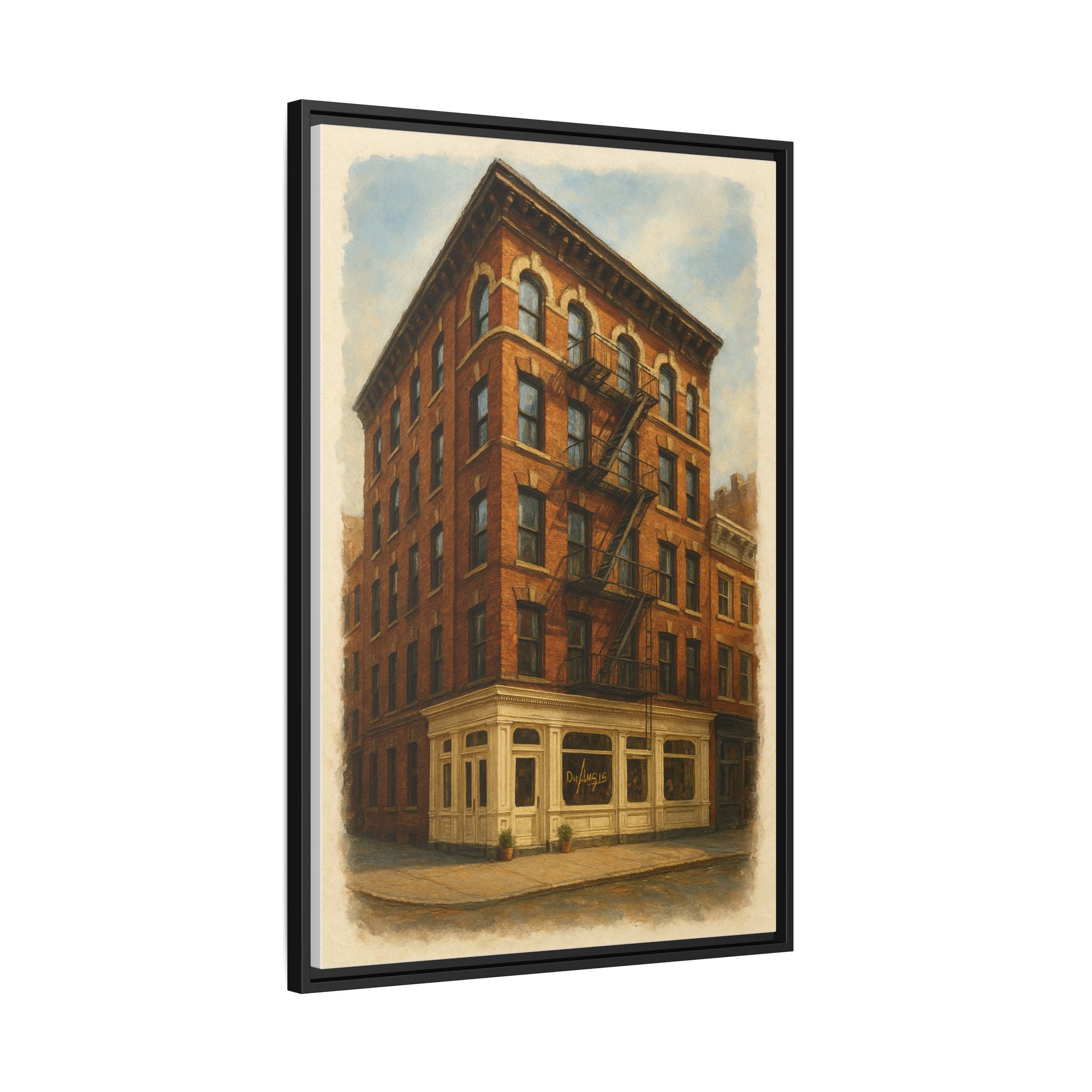 Don Angie — Restaurant Print | Matte Canvas + Wooden Frame