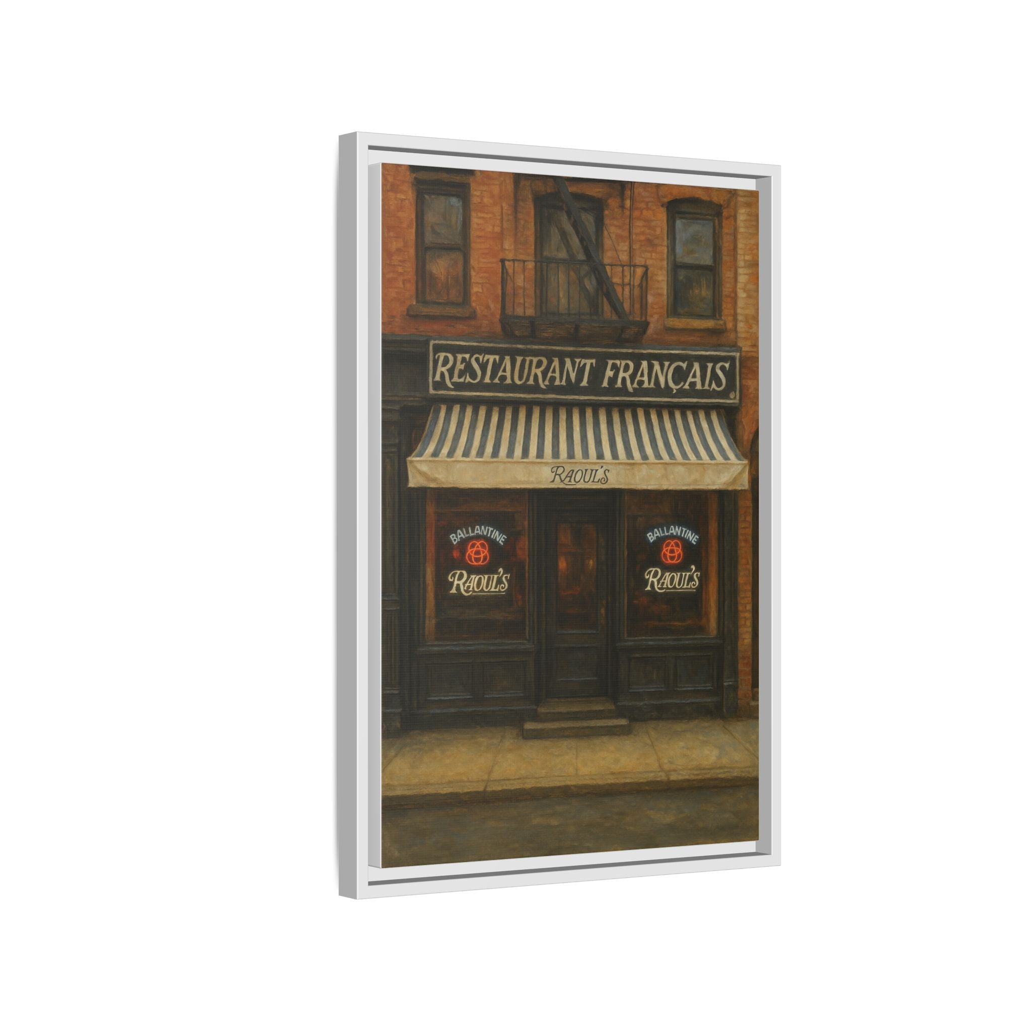 Raoul's Restaurant — Restaurant Print | Matte Canvas + Wooden Frame