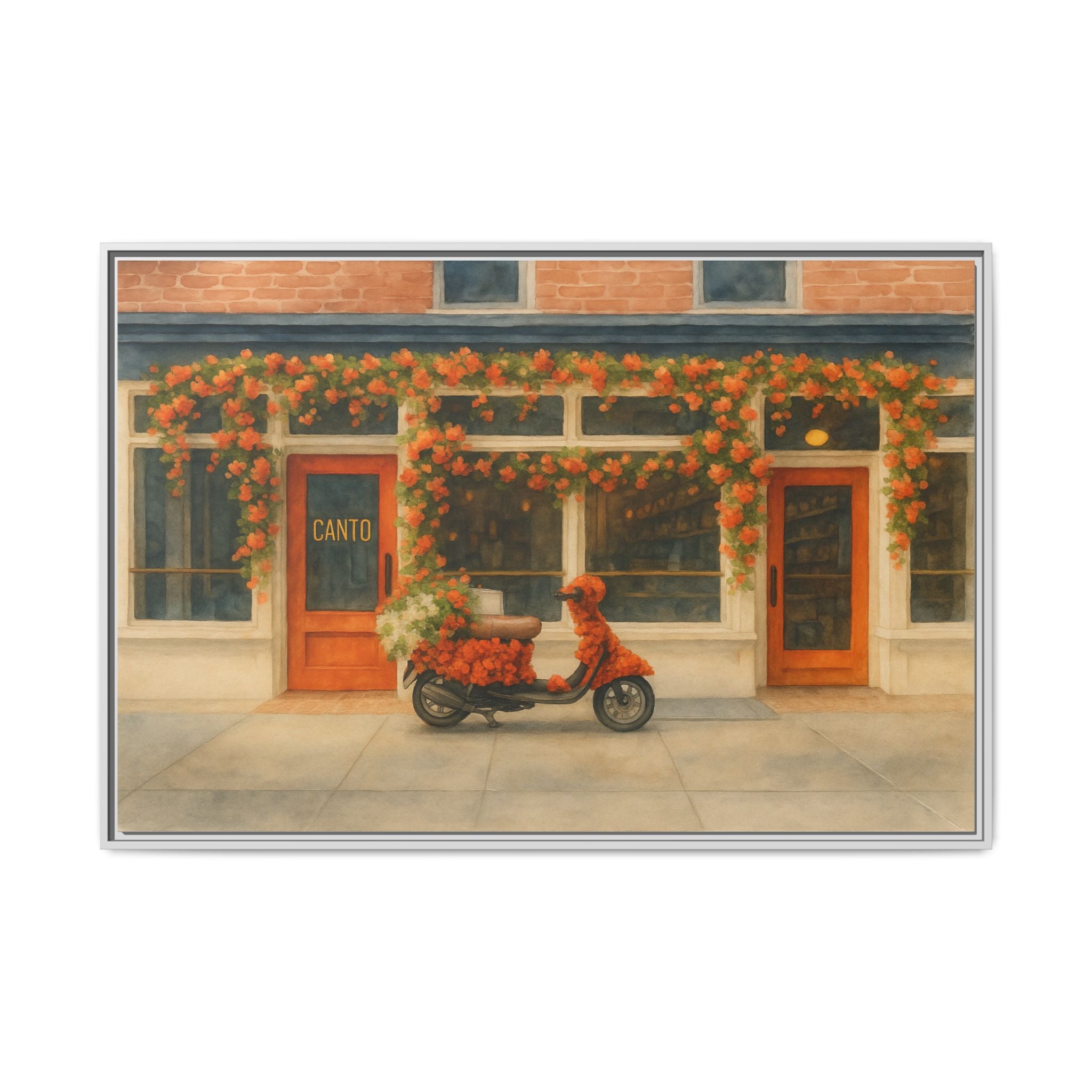 Canto West Village — Restaurant Print | Matte Canvas + Wooden Frame