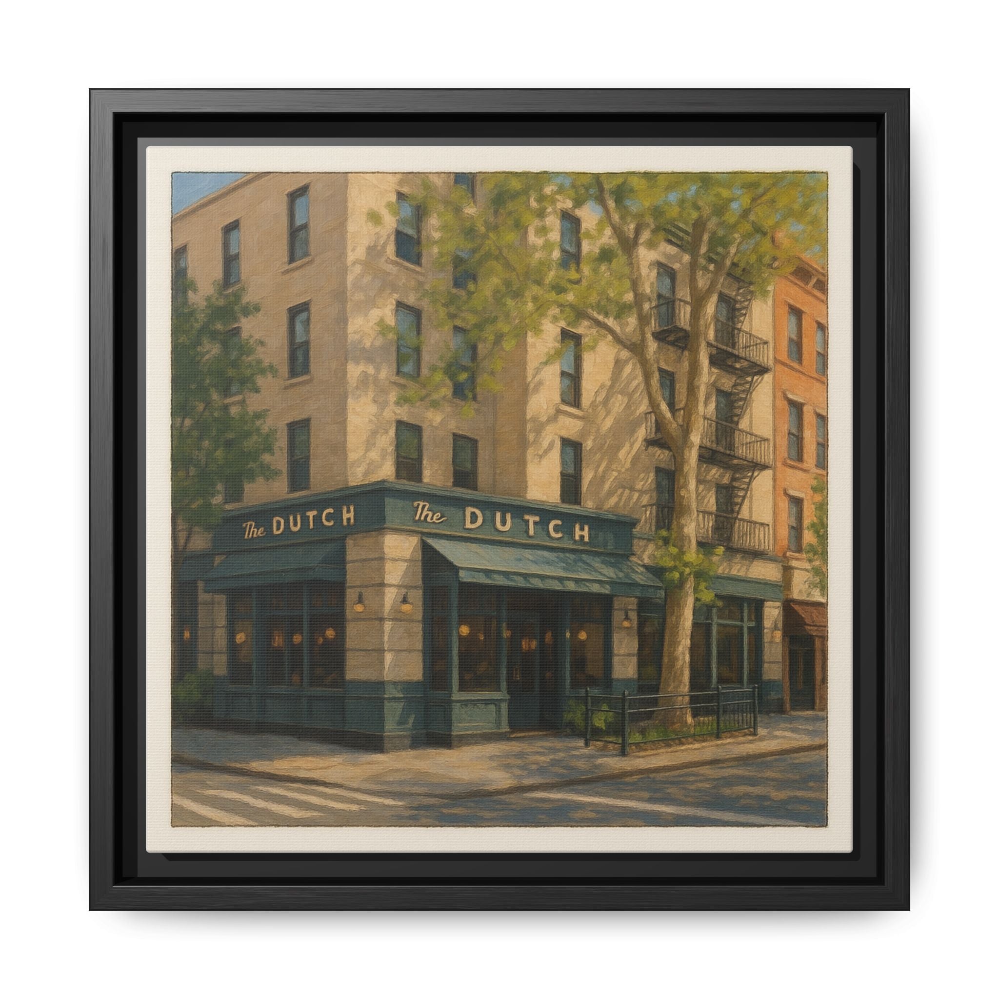 The Dutch — Restaurant Print | Matte Canvas + Wooden Frame